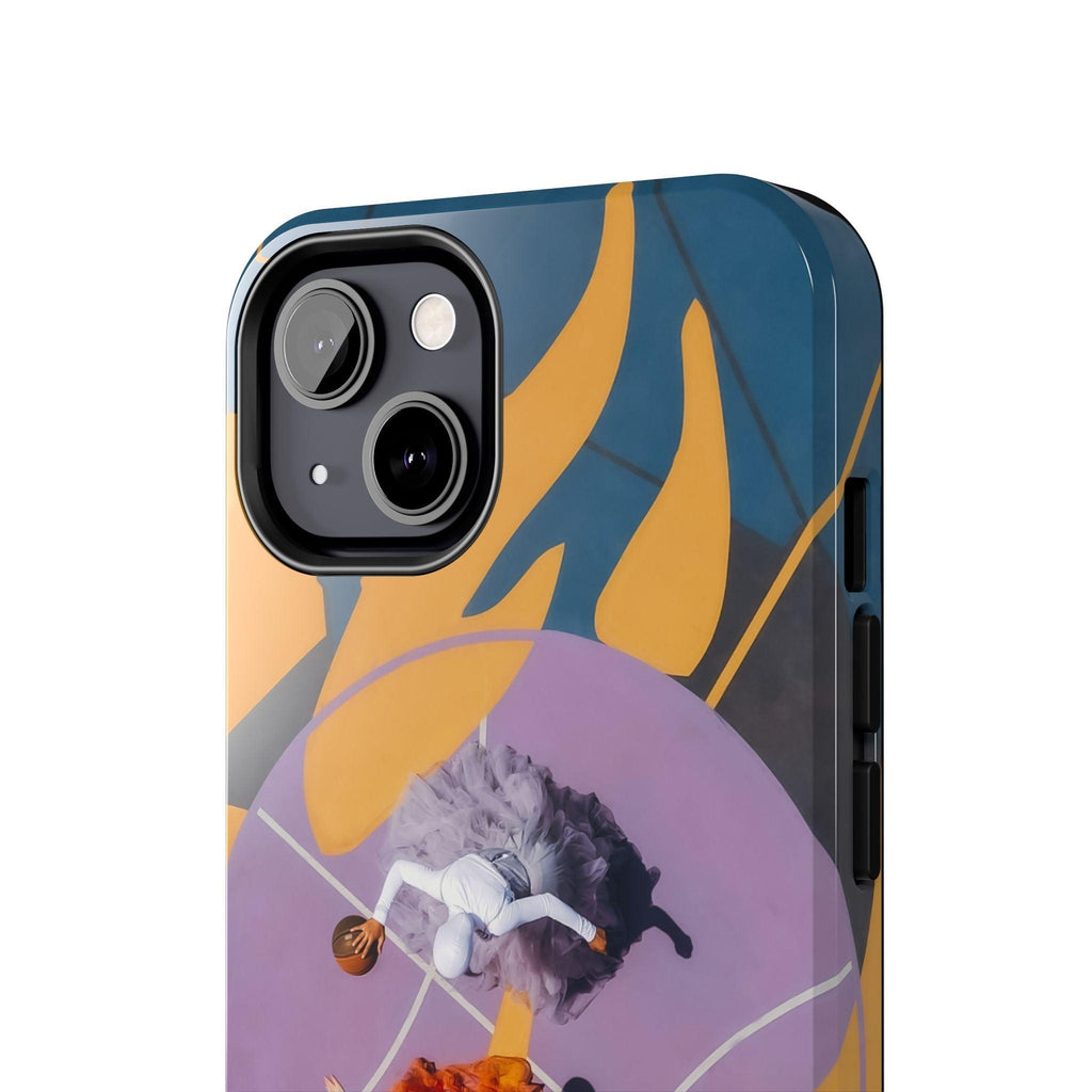 Two Womens Play basket ball Tough Phone Cases