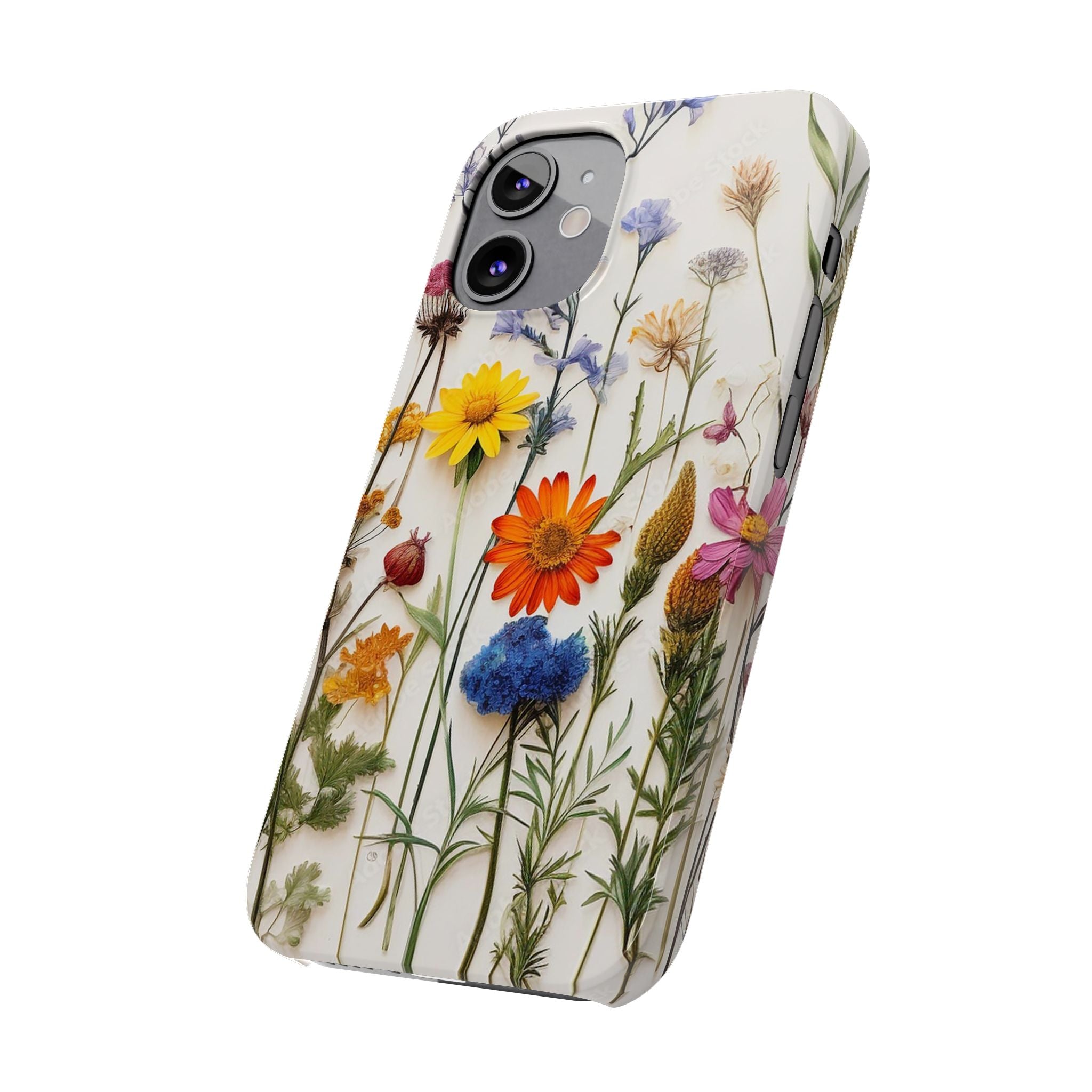 Floral Phone Cases, Pressed Flowers Design, iPhone 17 Case, Botanical Phone Accessories