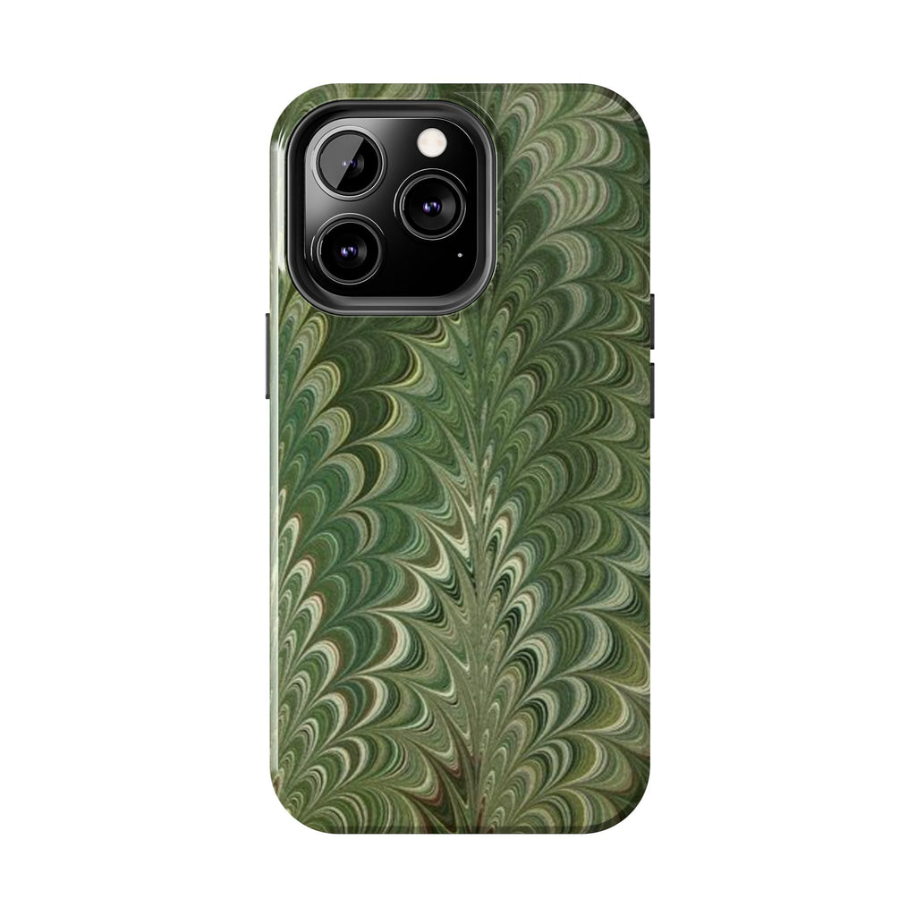 Deep Green Marble Italian Durable Phone Case