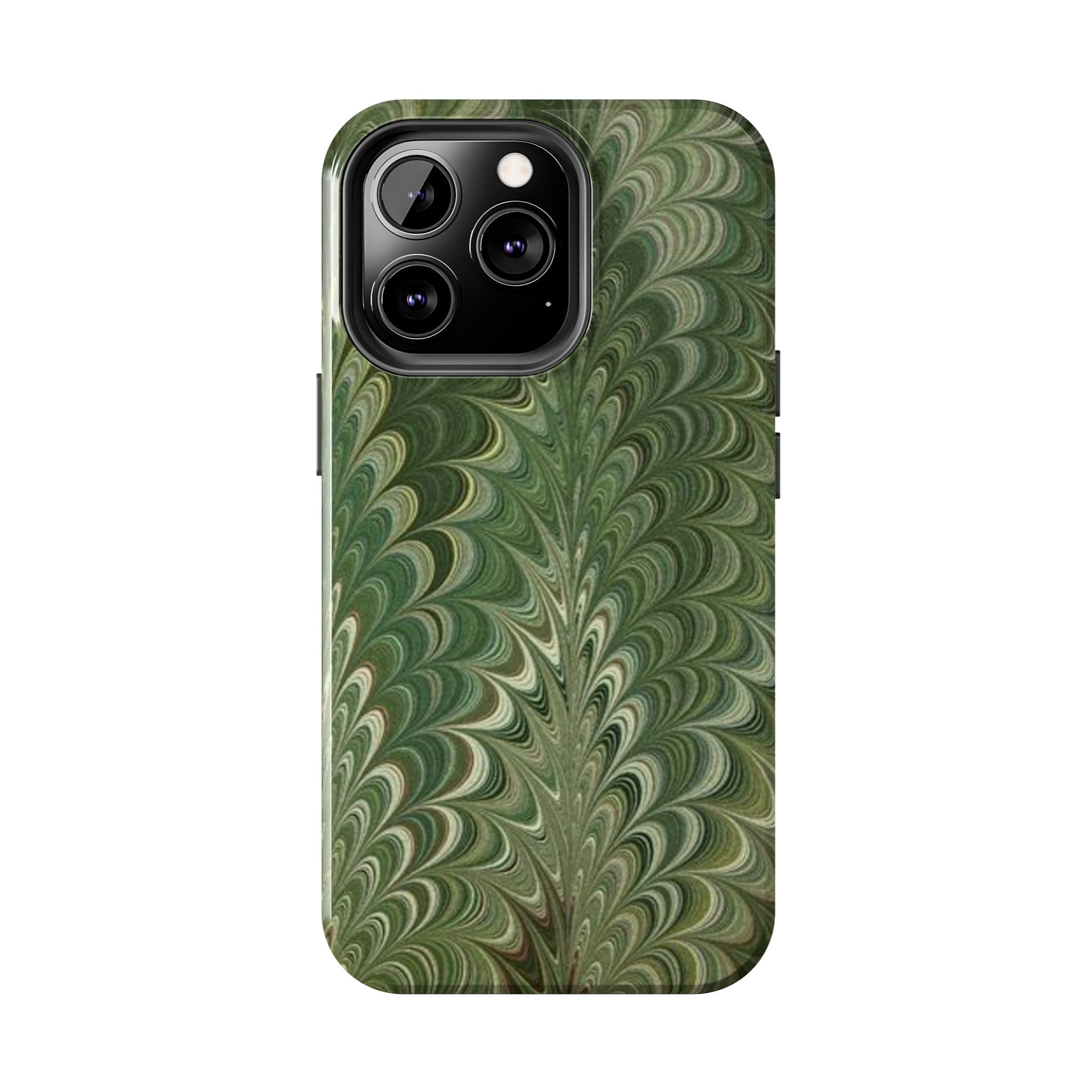 Deep Green Marble Italian Durable Phone Case