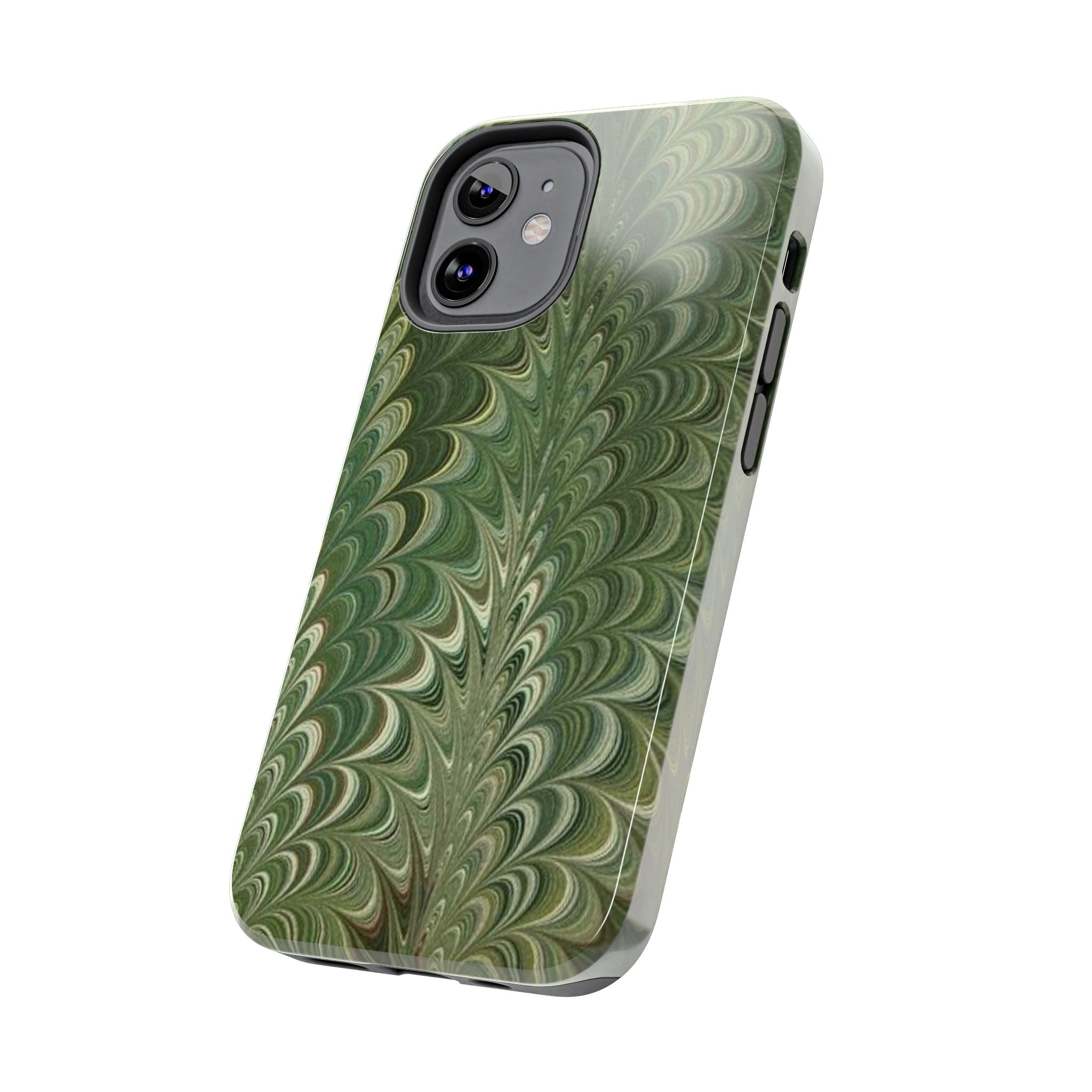 Deep Green Marble Italian Durable Phone Case