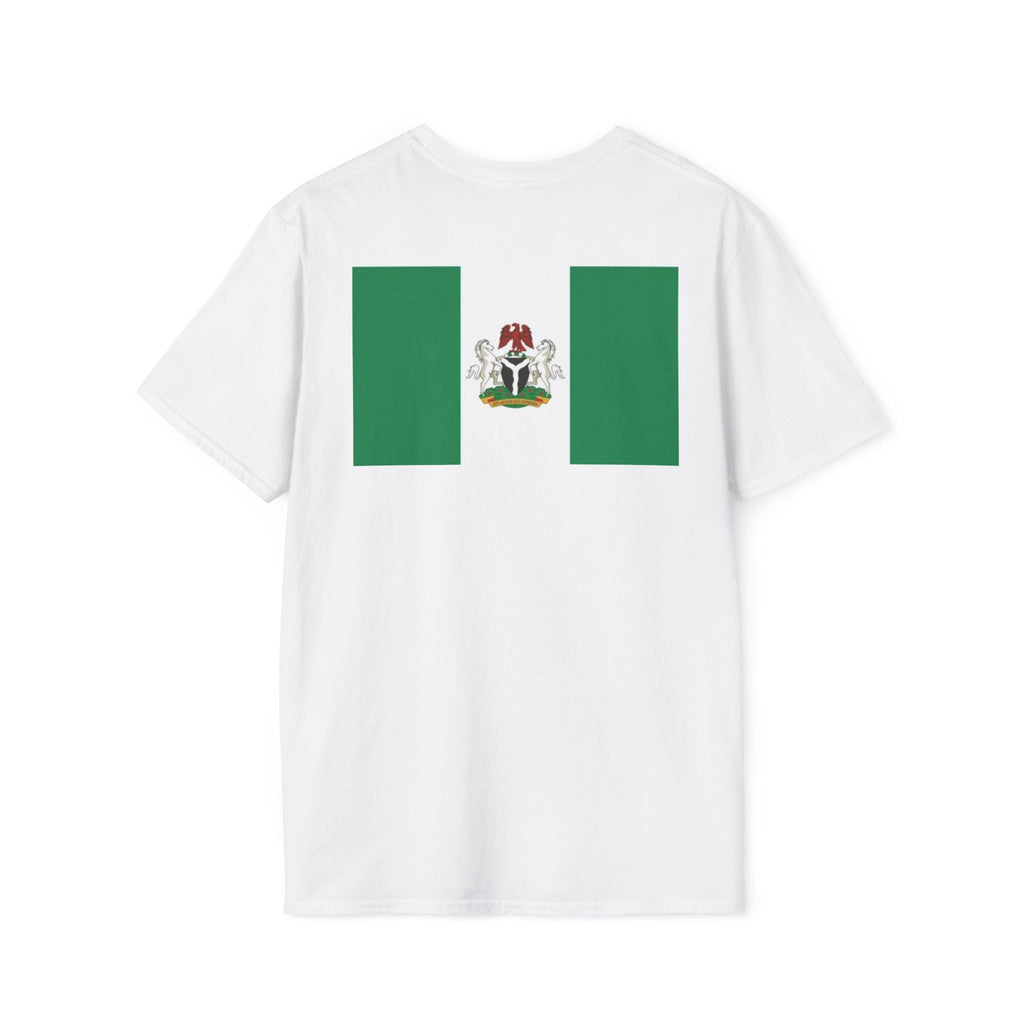 Nigeria Flag T-Shirt — Nigerian Crest Chest & Back Tee