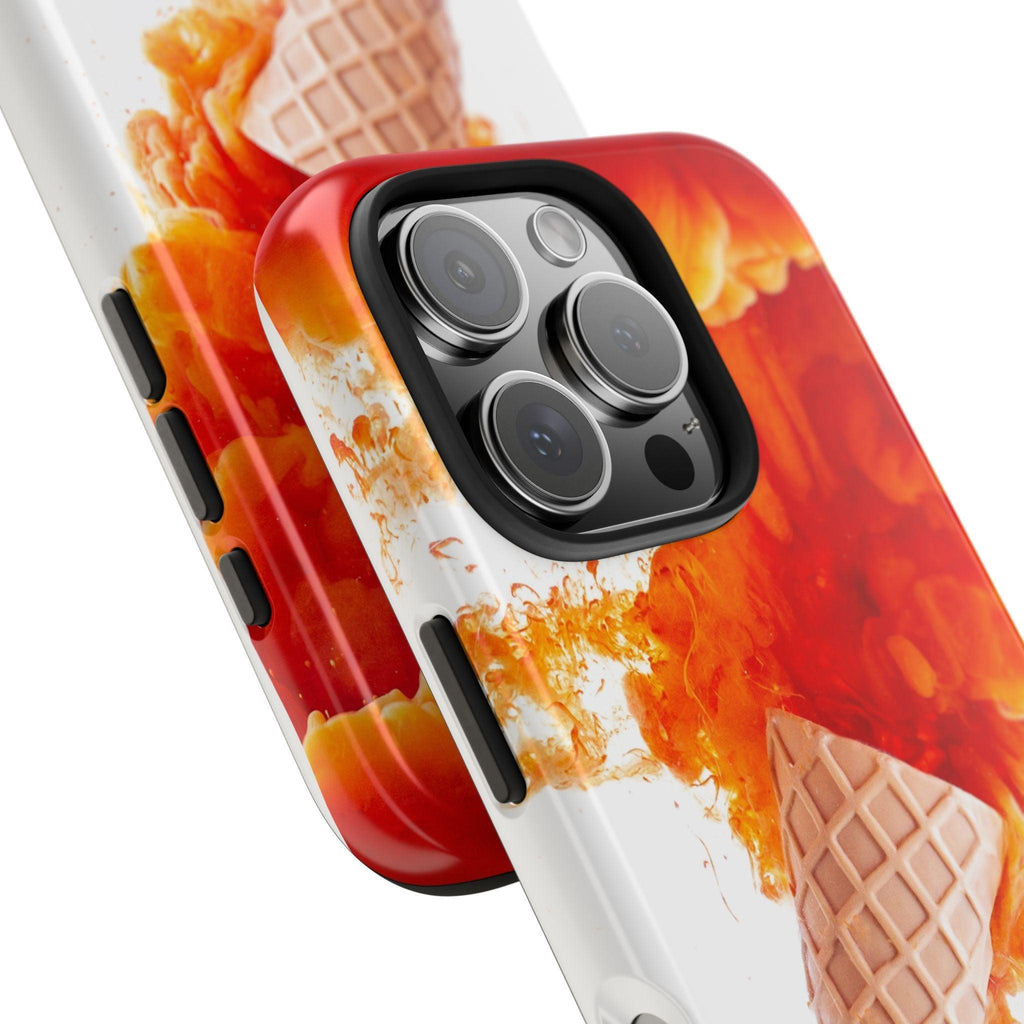 Ice Cream With Flame Of Colors Tough Phone Cases