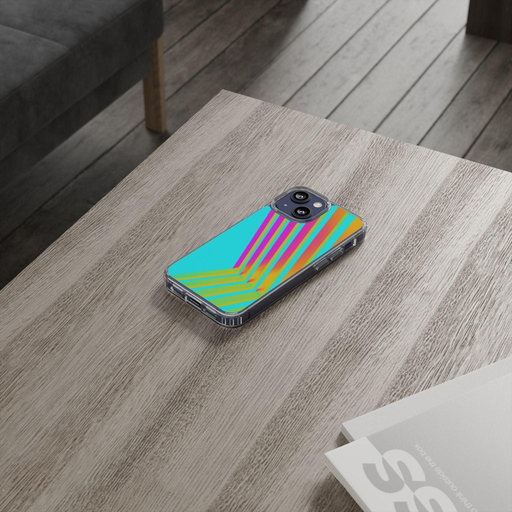 Abstract Pattern With Vibrant Color Clear Cases