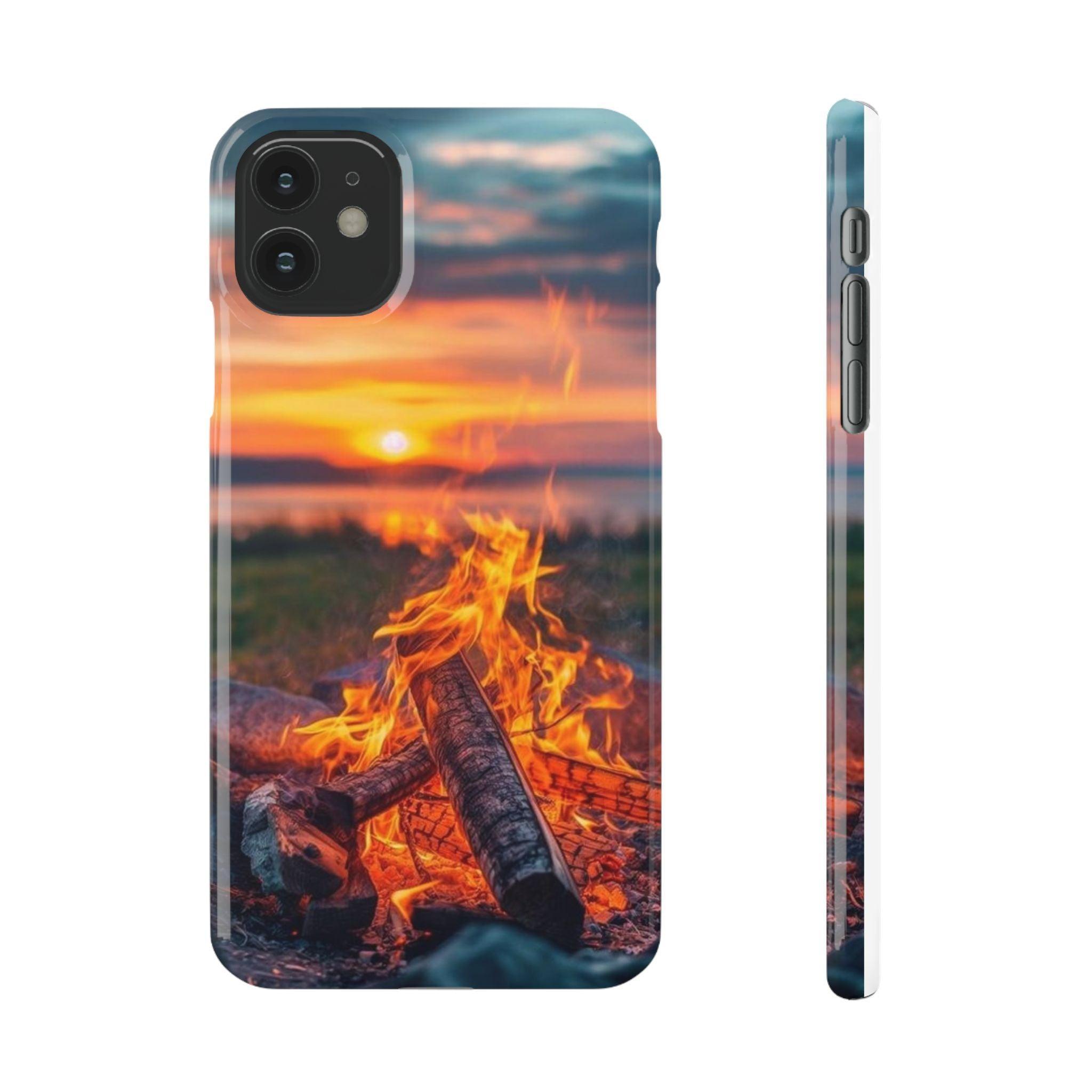 Woodland Fire Phone Case – Warmth of Nature’s Blaze on Your Device