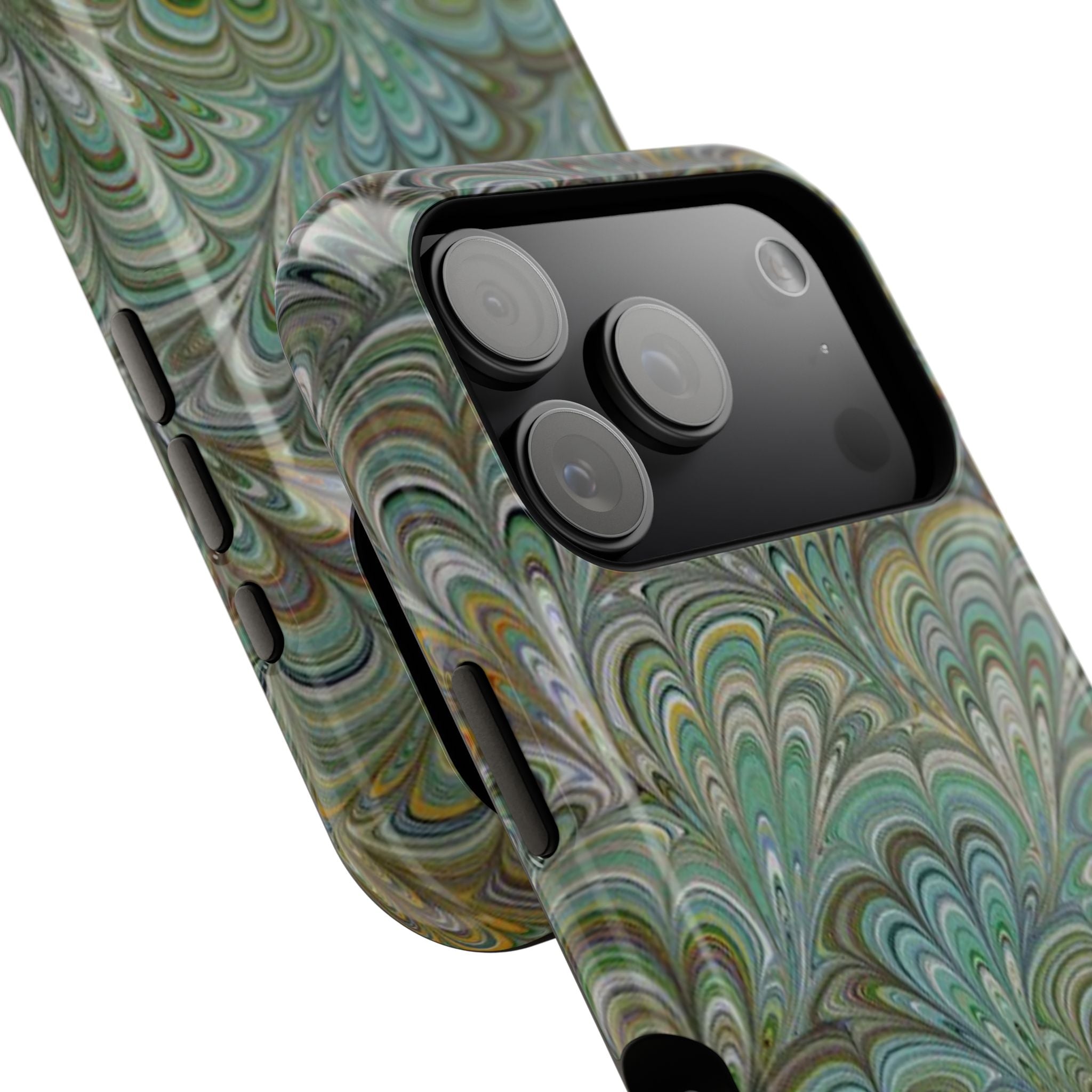 Italian Peacock Green Highly Durable Phone Case for Apple + Samsung