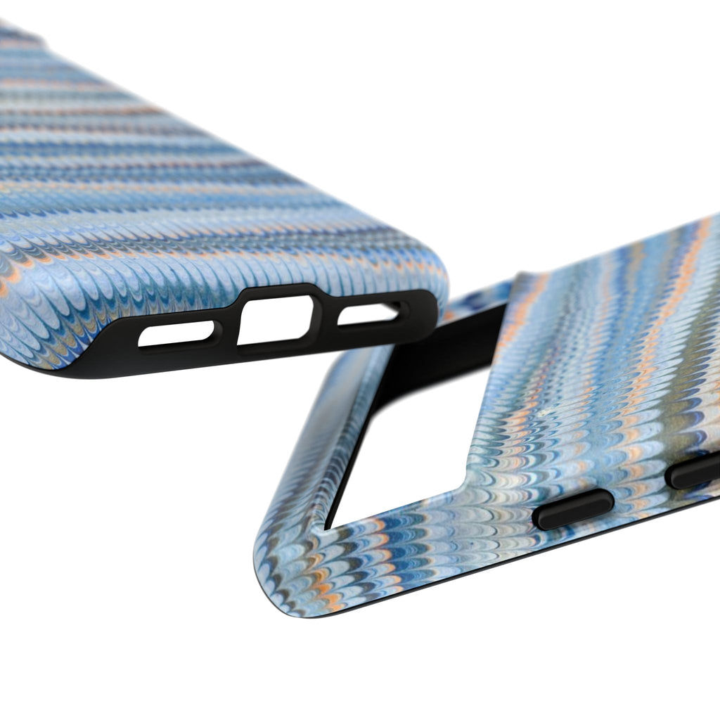 Blue Marbled Phone Cases iPhone 16 + Samsung + Apple + Google