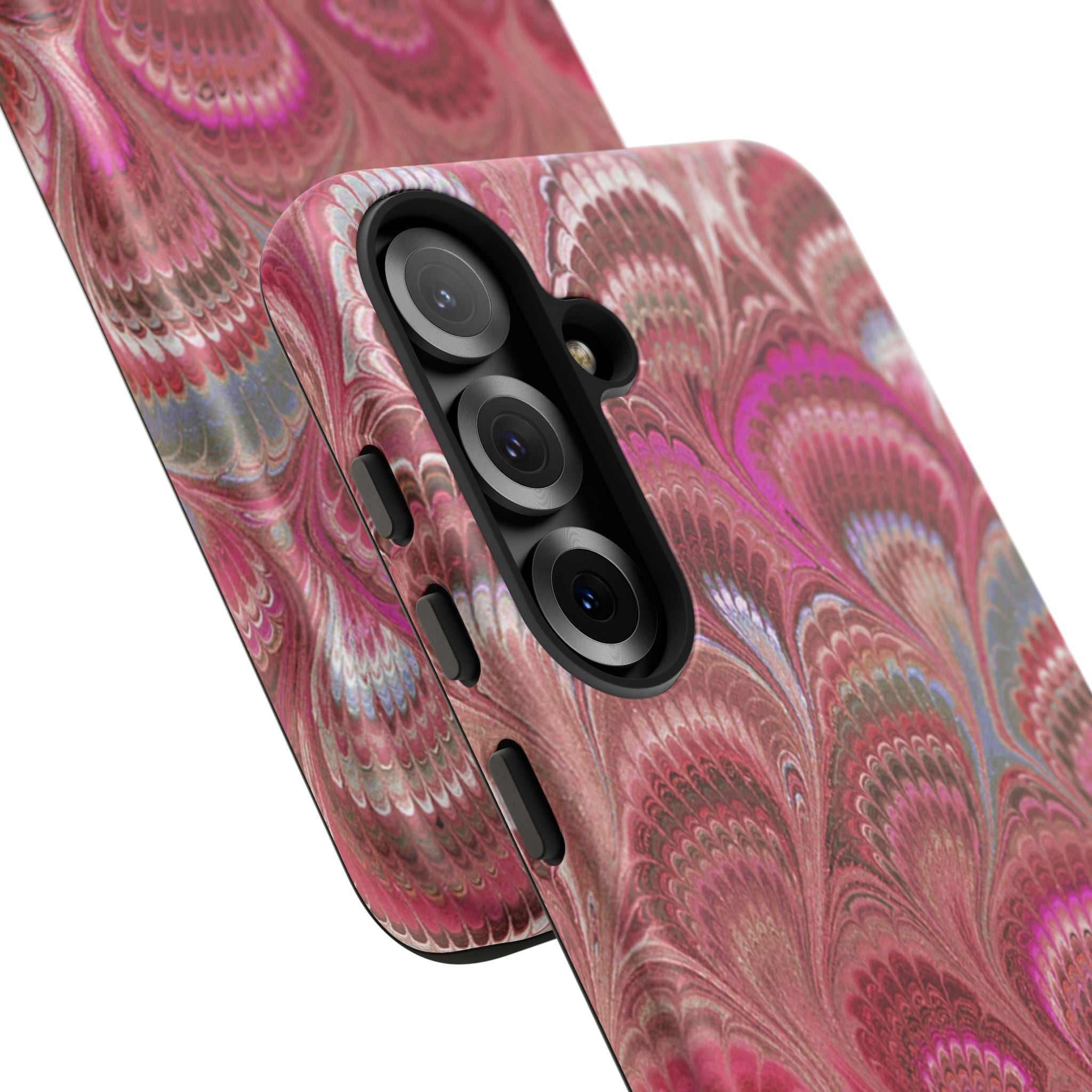 Shades of Pink Marbled Phone Case —  Dual Layer - Tough Protective Phone Cover