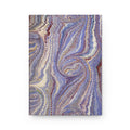 Italian Marbled Hardcover Journal, Lavender Purple Matte Lined Paper Diary Notebook, Stationery Gift for Writers, Travelers, Students,