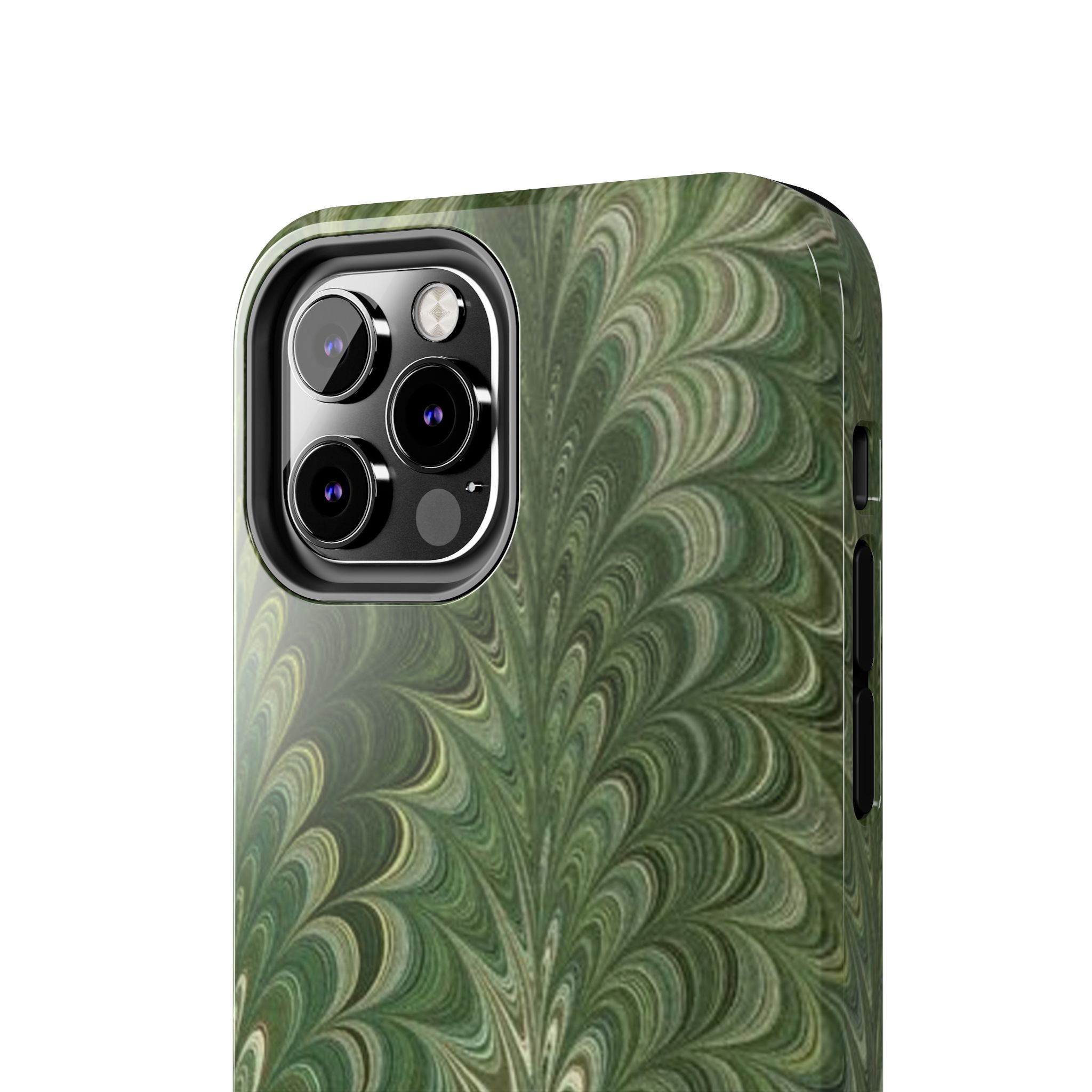Deep Green Marble Italian Durable Phone Case