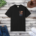Funny T-Shirt - Skeleton In A Pocket Cotton Tee - DipaliZ