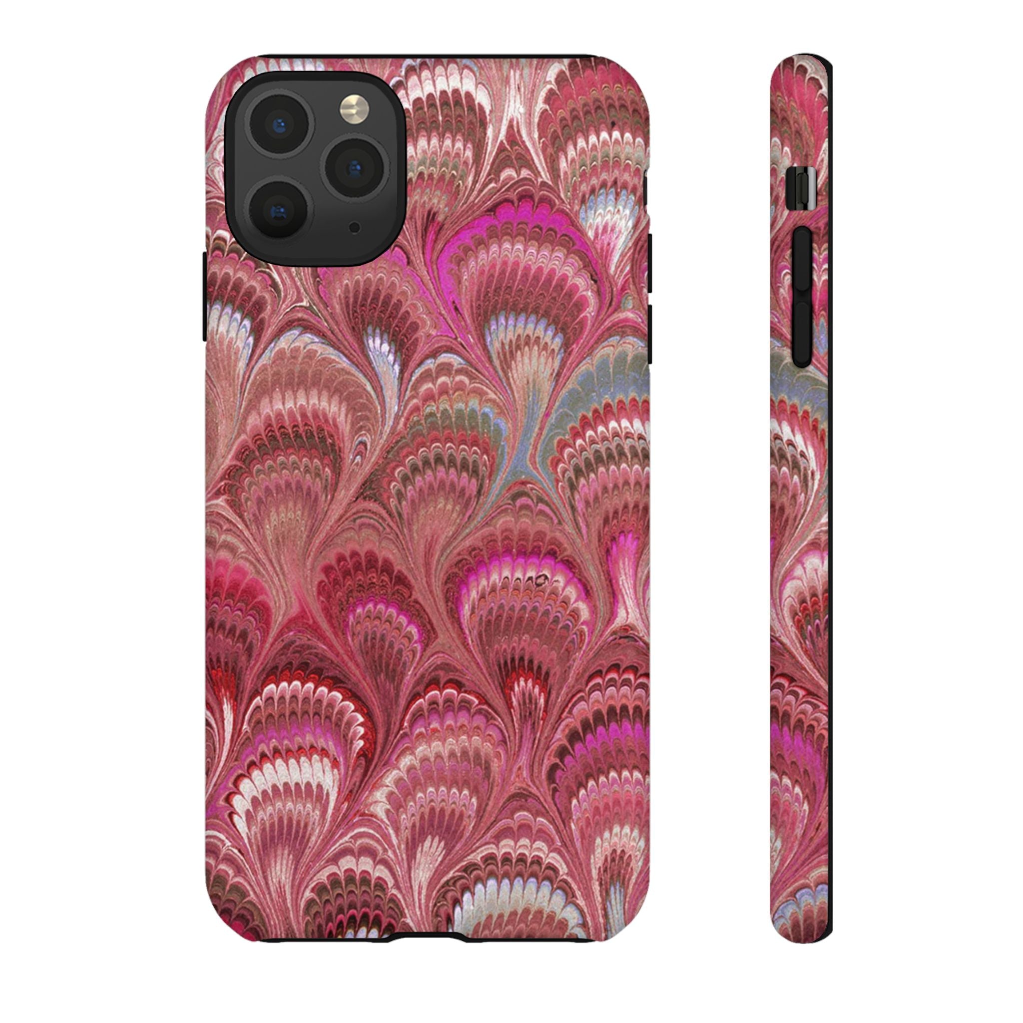 Shades of Pink Marbled Phone Case —  Dual Layer - Tough Protective Phone Cover