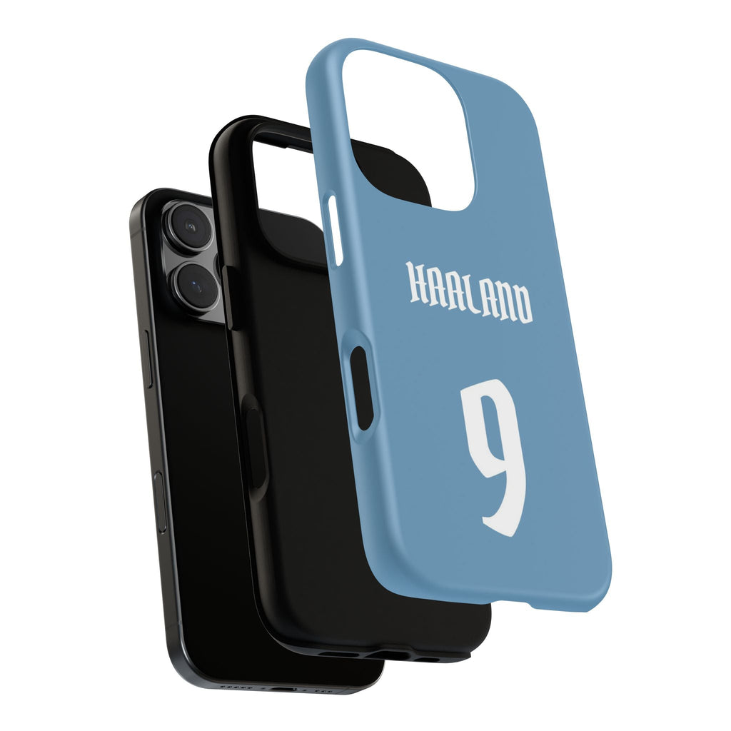 Erling Haaland PowerStrike – Rugged Dual-Layer Protection & Slim Profile | Compatible with iPhone 8 to 16 Pro Max & Samsung Galaxy S10 to S25 Ultra