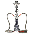 Double pipe glass hookah