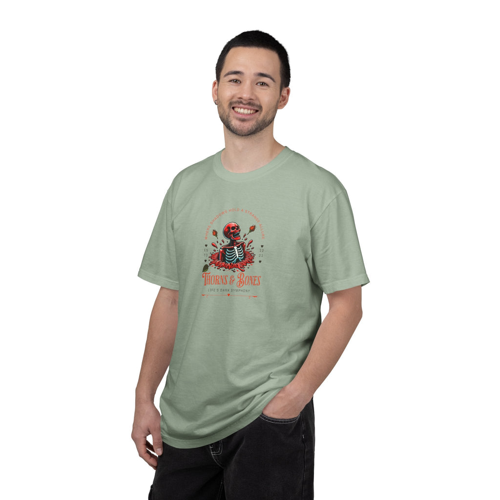 Skeleton Tee - Thorns and Bones Comfort Colors - DipaliZ