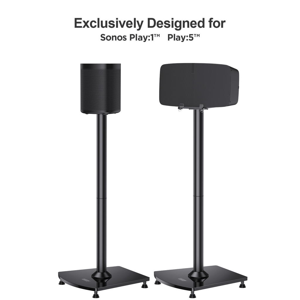 ErgoAV 1-Pair Fixed Height Sonos Speaker Stands 34"