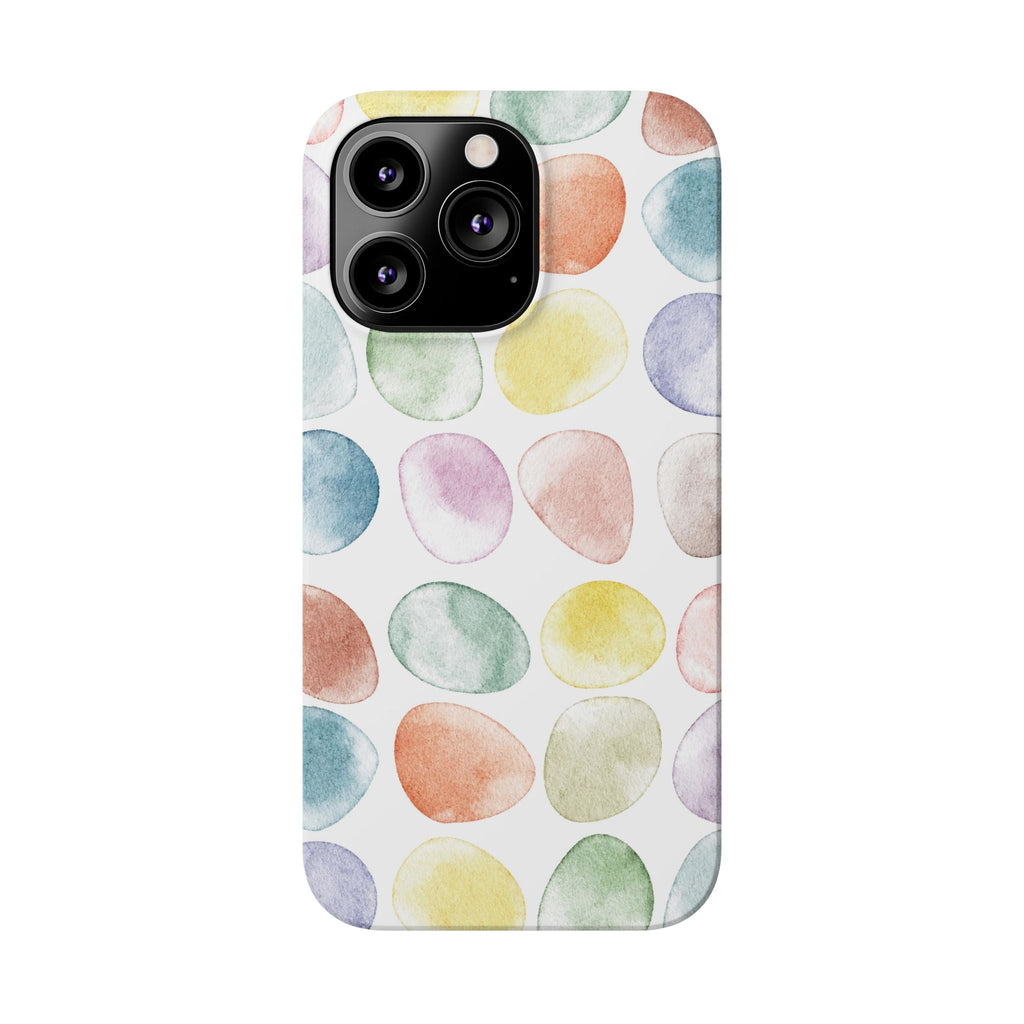 Colorful Watercolor Organic Circle iPhone 17 + many models Phone Cases