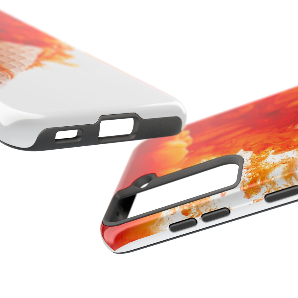 Ice Cream With Flame Of Colors Tough Phone Cases