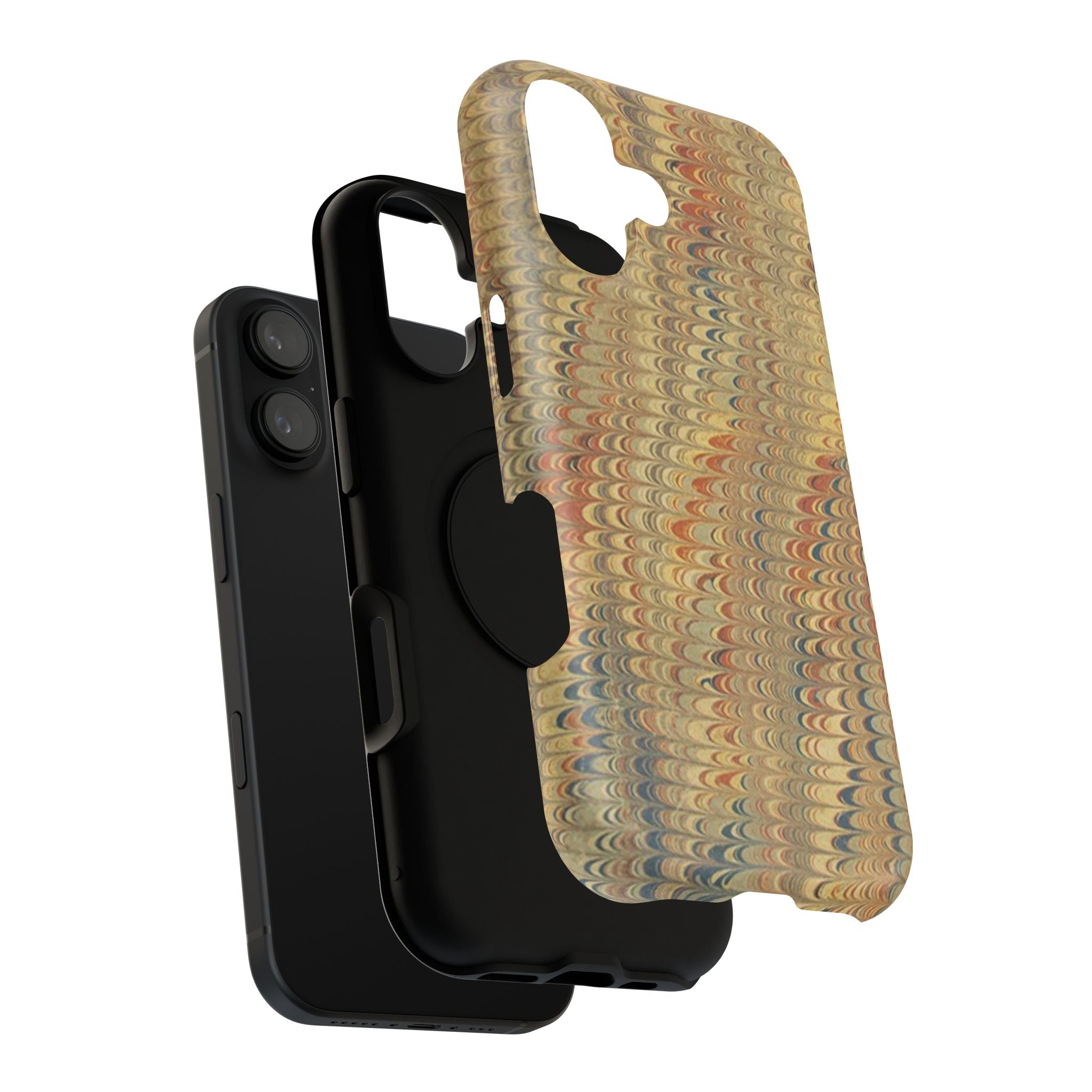 Golden Marbled Durable Phone Case - Dual Layer - Matte or Glossy