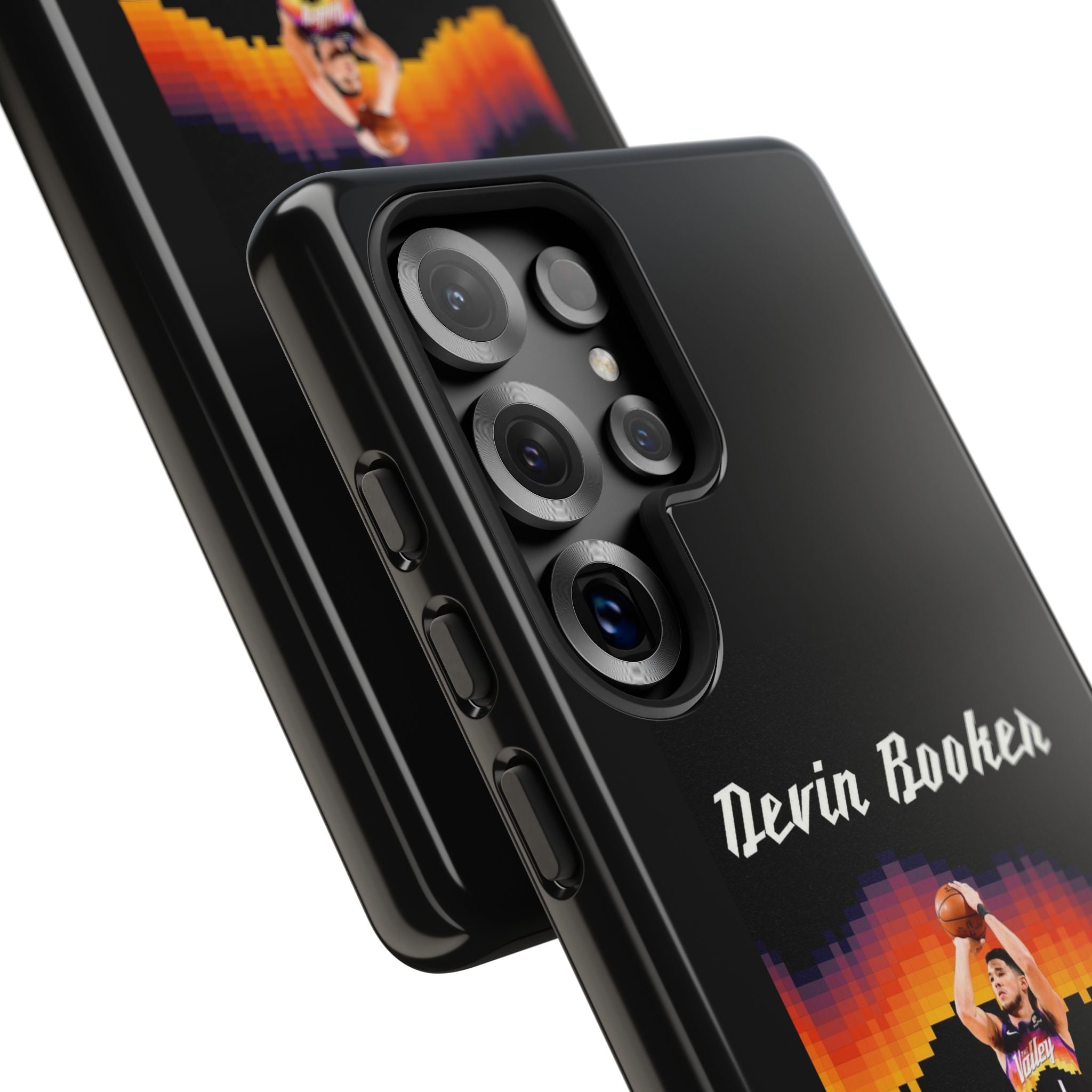 Devin Booker Precision Blaze Series – Dual-Layer ShockGuard Protection | Fits iPhone 8–16 Pro Max & Samsung Galaxy S10–S25 Ultra