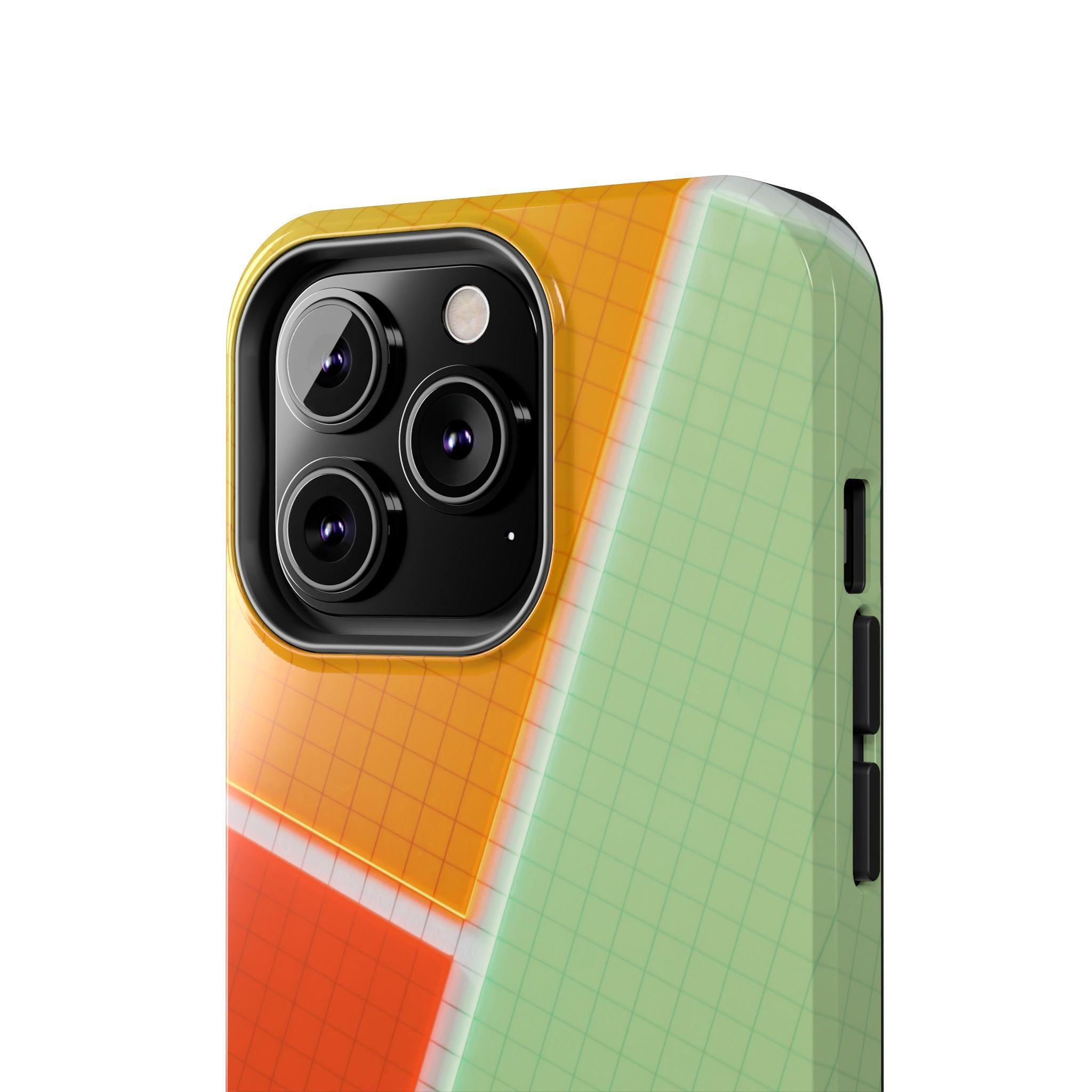 Four Colors Blocks With Shades Tough Phone Cases