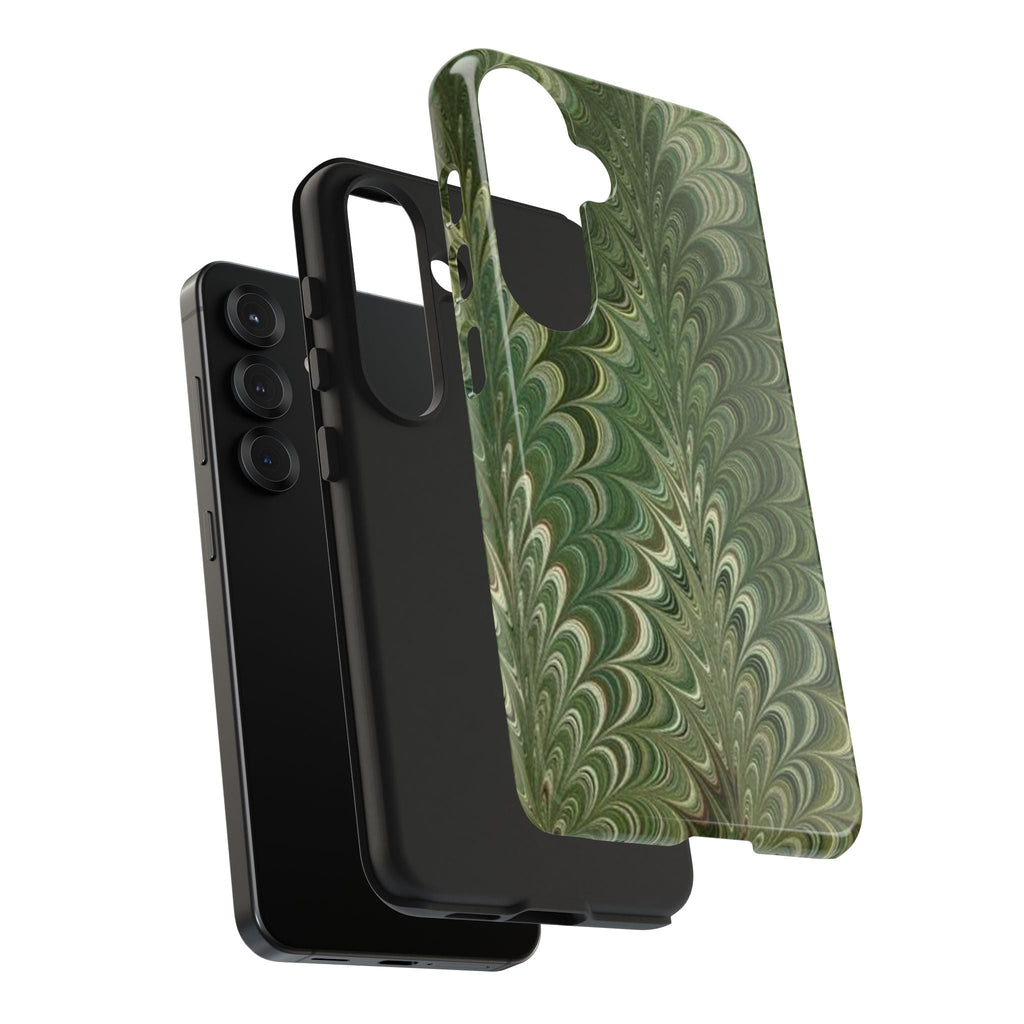 Deep Green Marble Italian Durable Phone Case