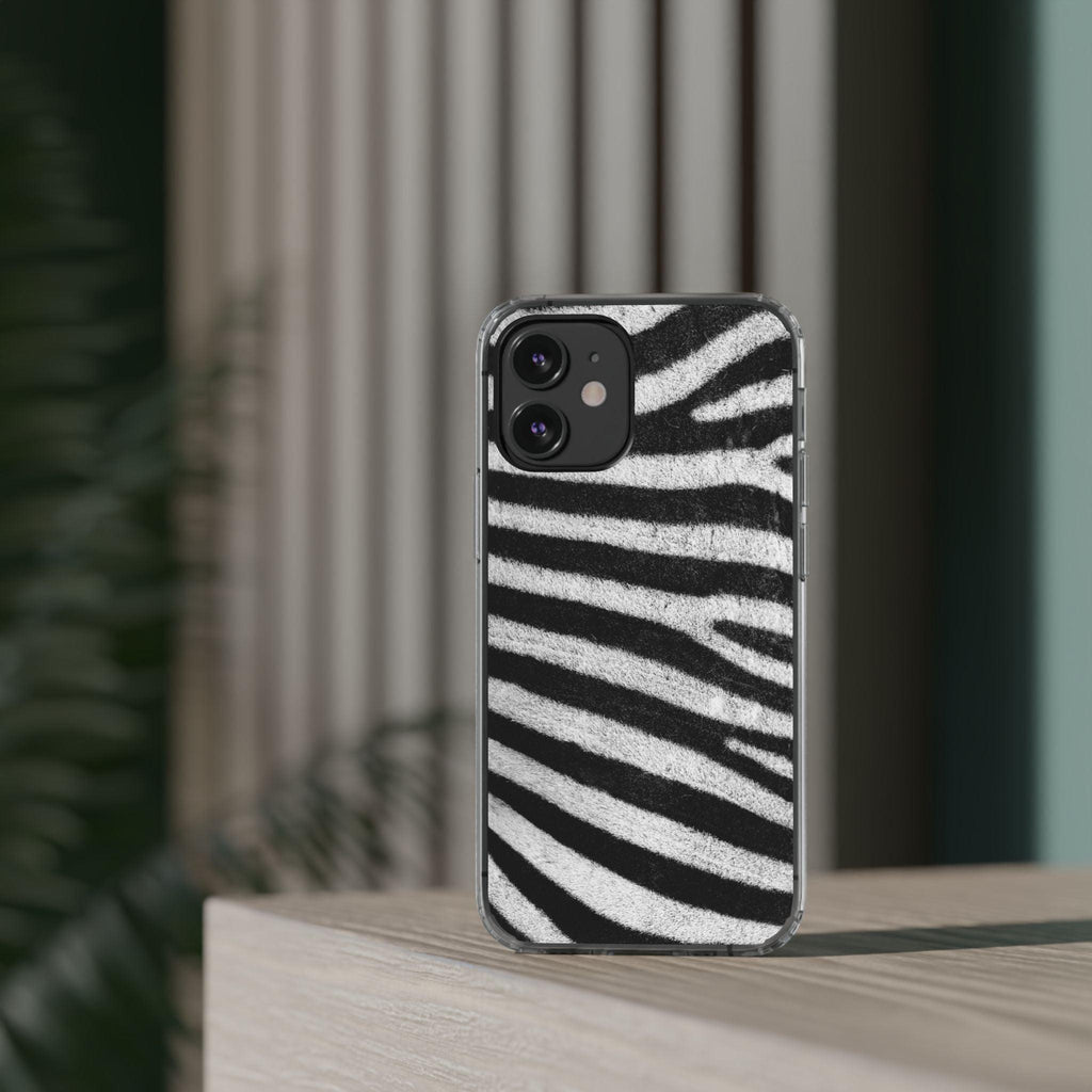 Clear Cases Black and White Zebra Stripes