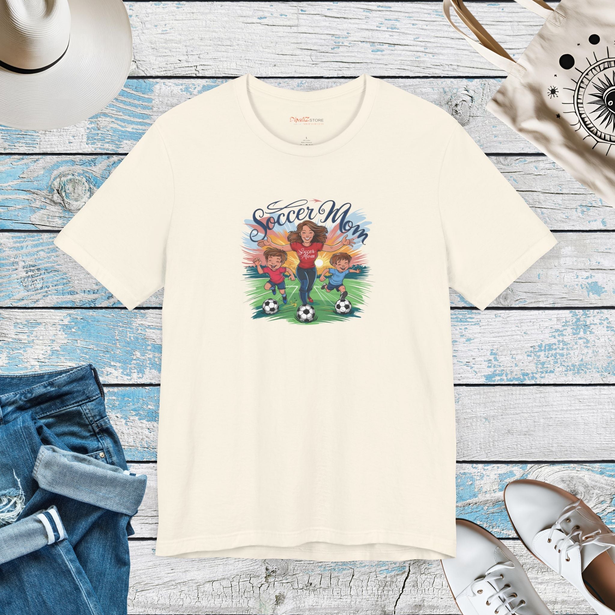 Soccer Mom Short Sleeve Tee - Soft Cotton Unisex - DipaliZ