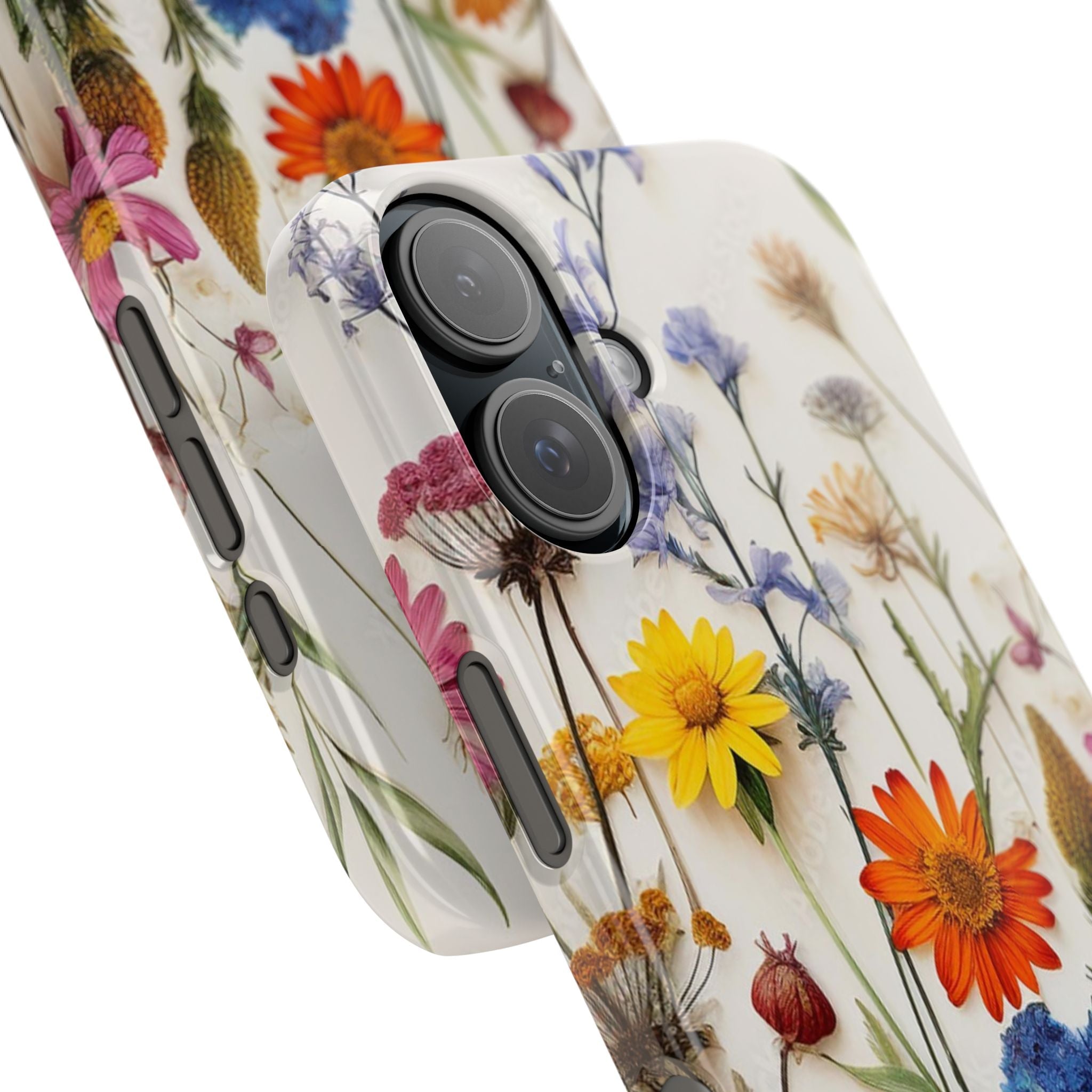 Floral Phone Cases, Pressed Flowers Design, iPhone 17 Case, Botanical Phone Accessories