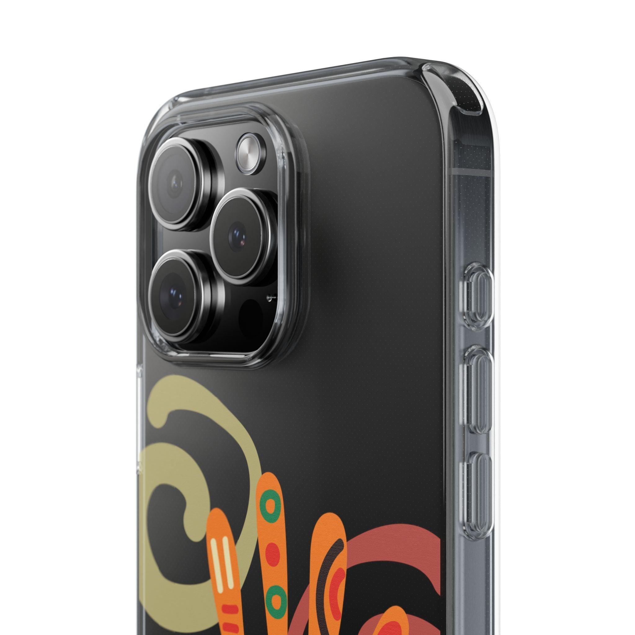 Clear Cases Colorful Hand Print design