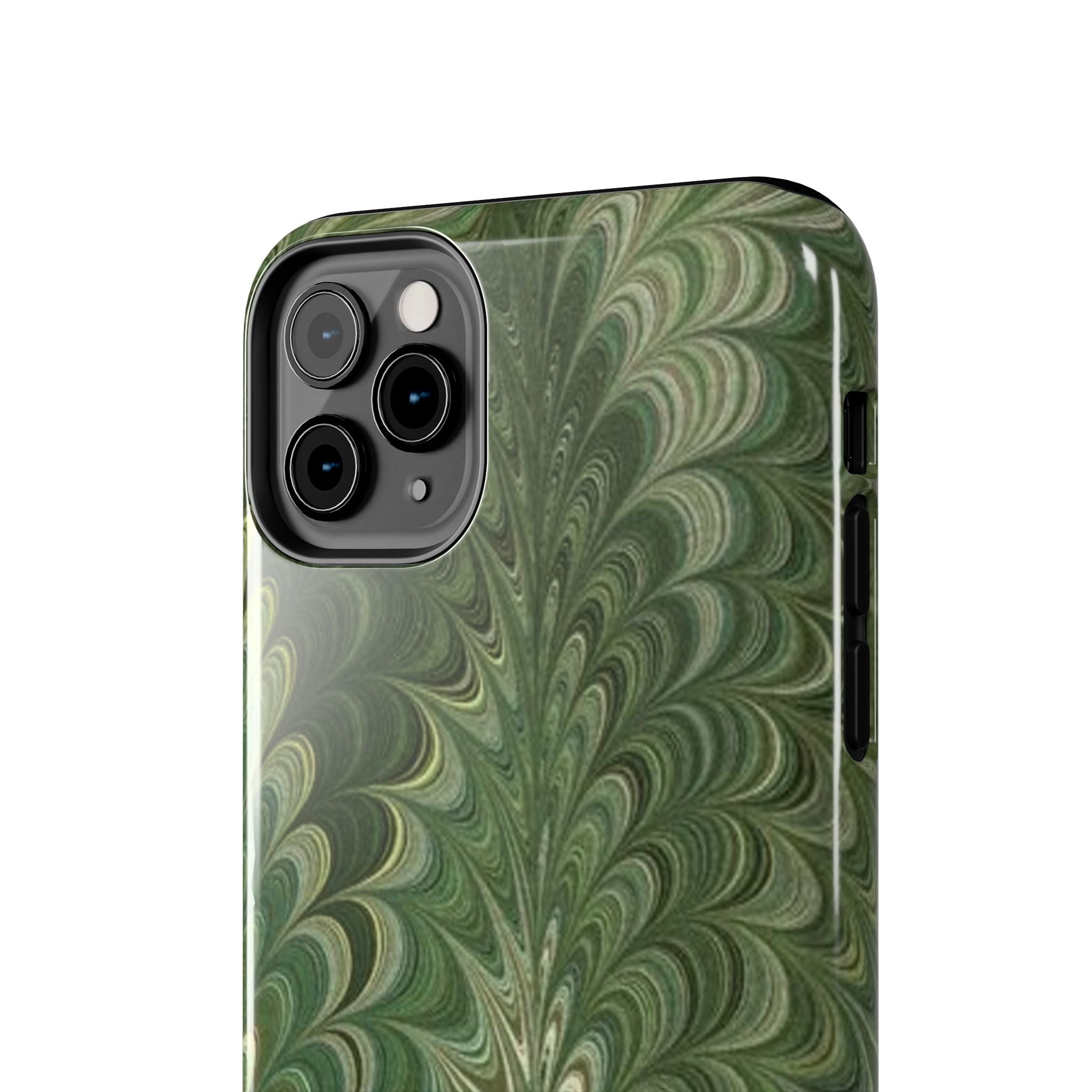 Deep Green Marble Italian Durable Phone Case