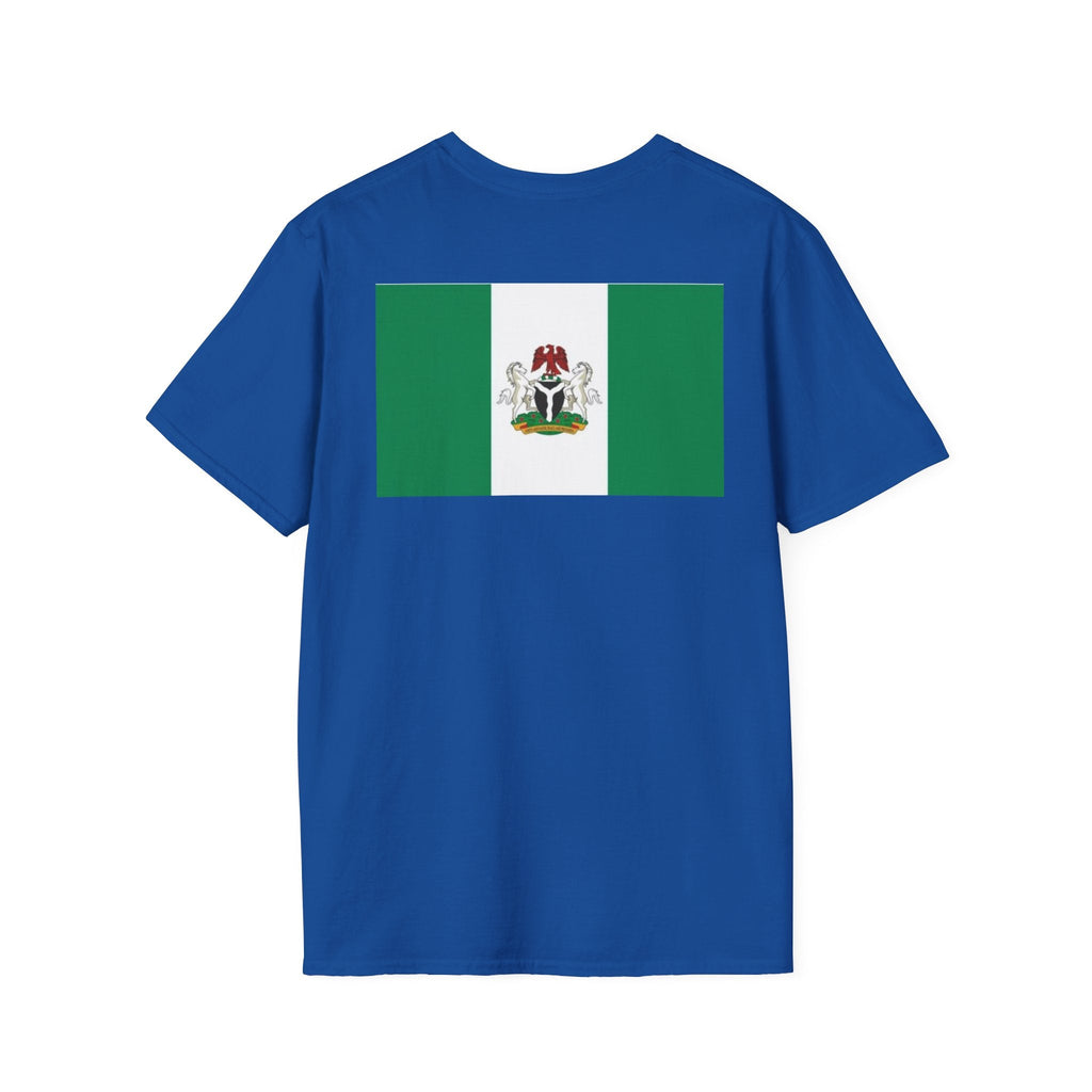 Nigeria Flag T-Shirt — Nigerian Crest Chest & Back Tee