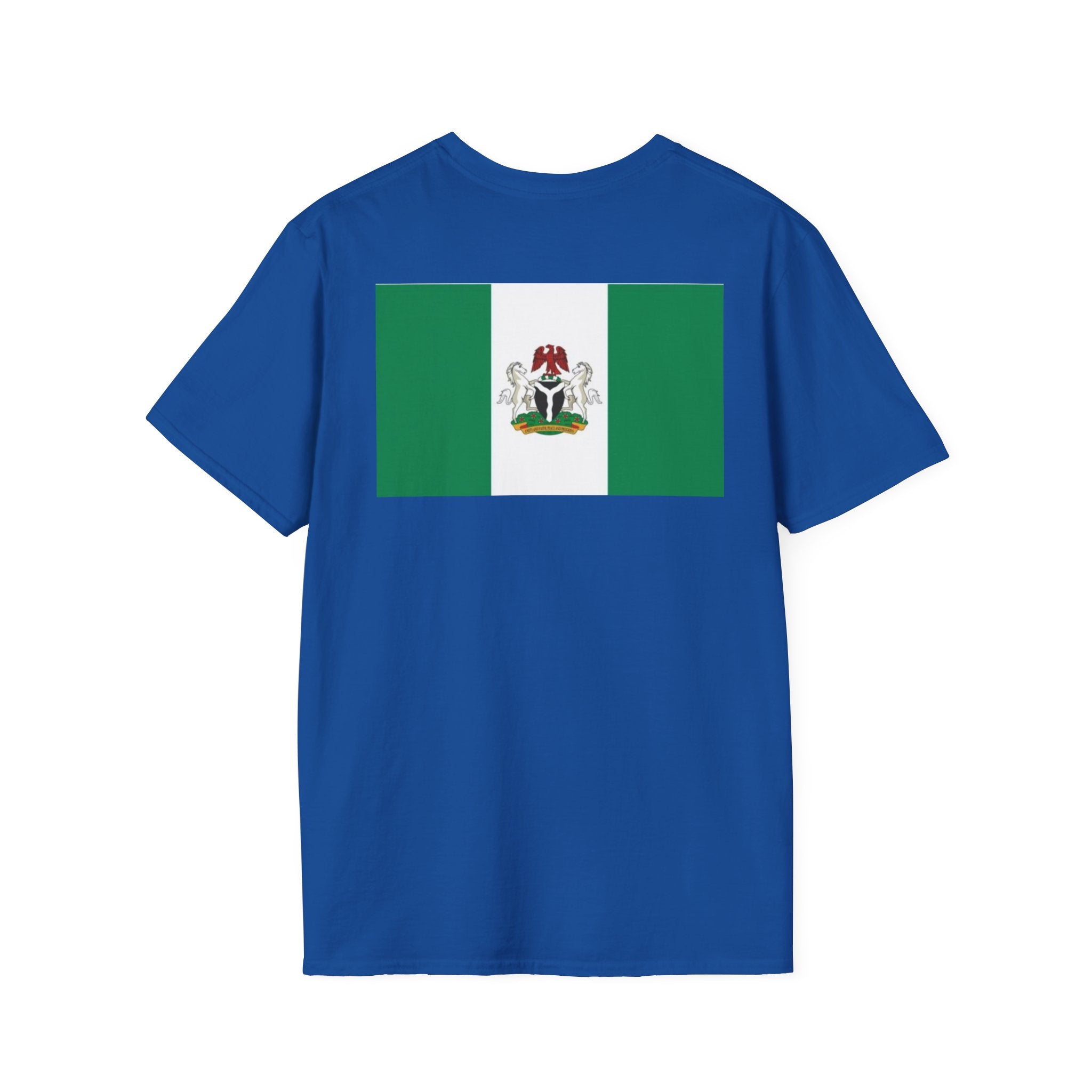 Nigeria Flag T-Shirt — Nigerian Crest Chest & Back Tee