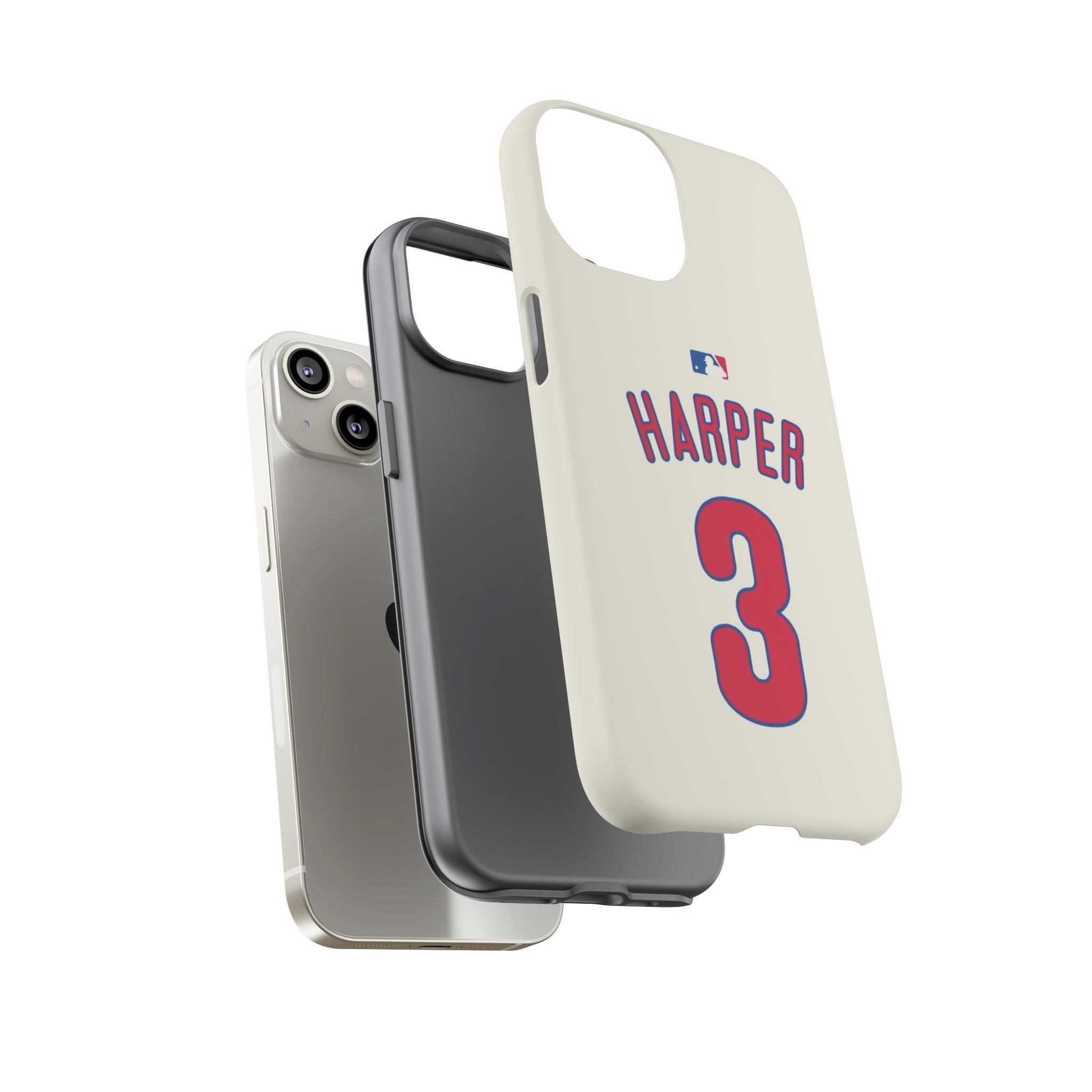Bryce Harper PowerGrip – Dual-Layer Defense & Slim Fit | Compatible with iPhone 8 to 16 Pro Max & Samsung Galaxy S10 to S25 Ultra