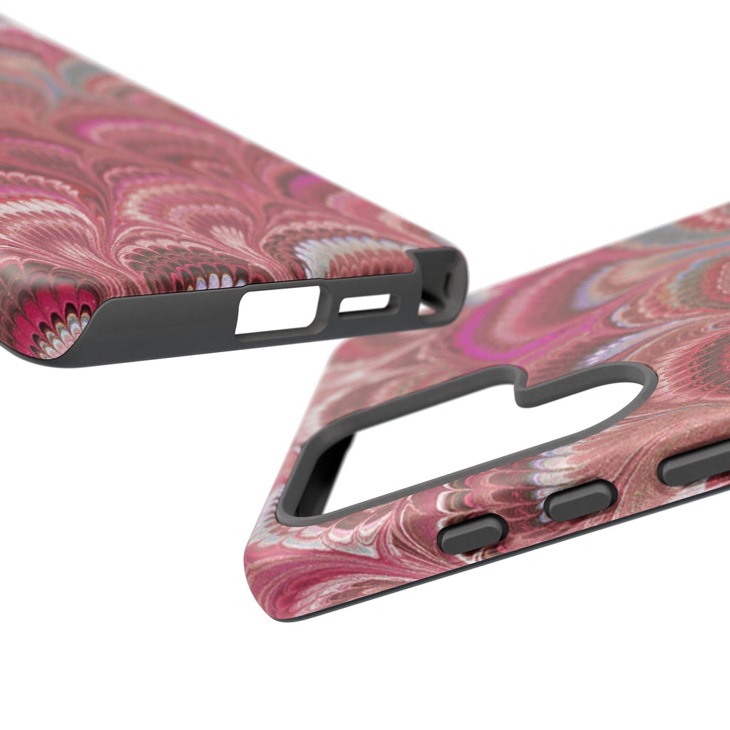 Shades of Pink Marbled Phone Case —  Dual Layer - Tough Protective Phone Cover