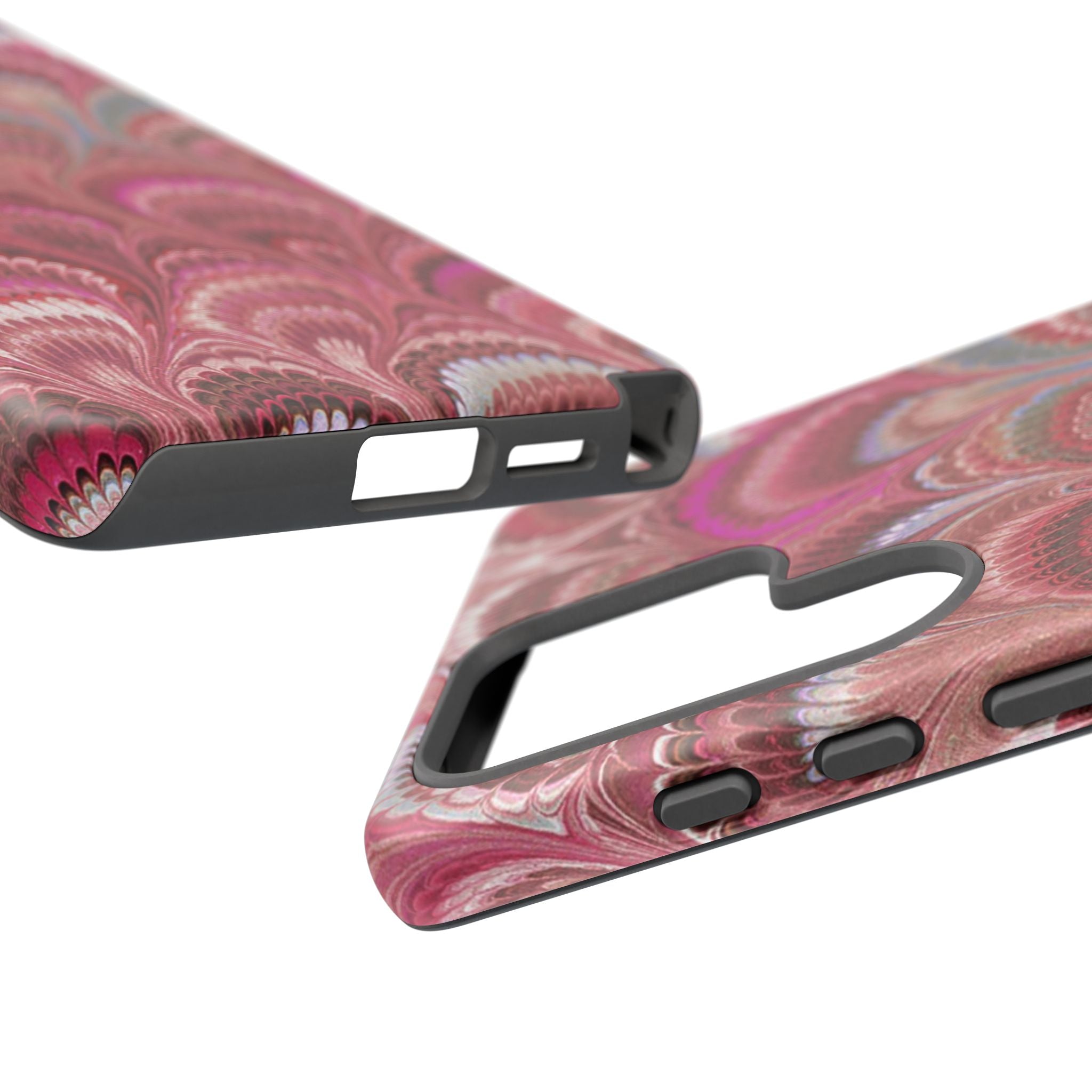 Shades of Pink Marbled Phone Case —  Dual Layer - Tough Protective Phone Cover