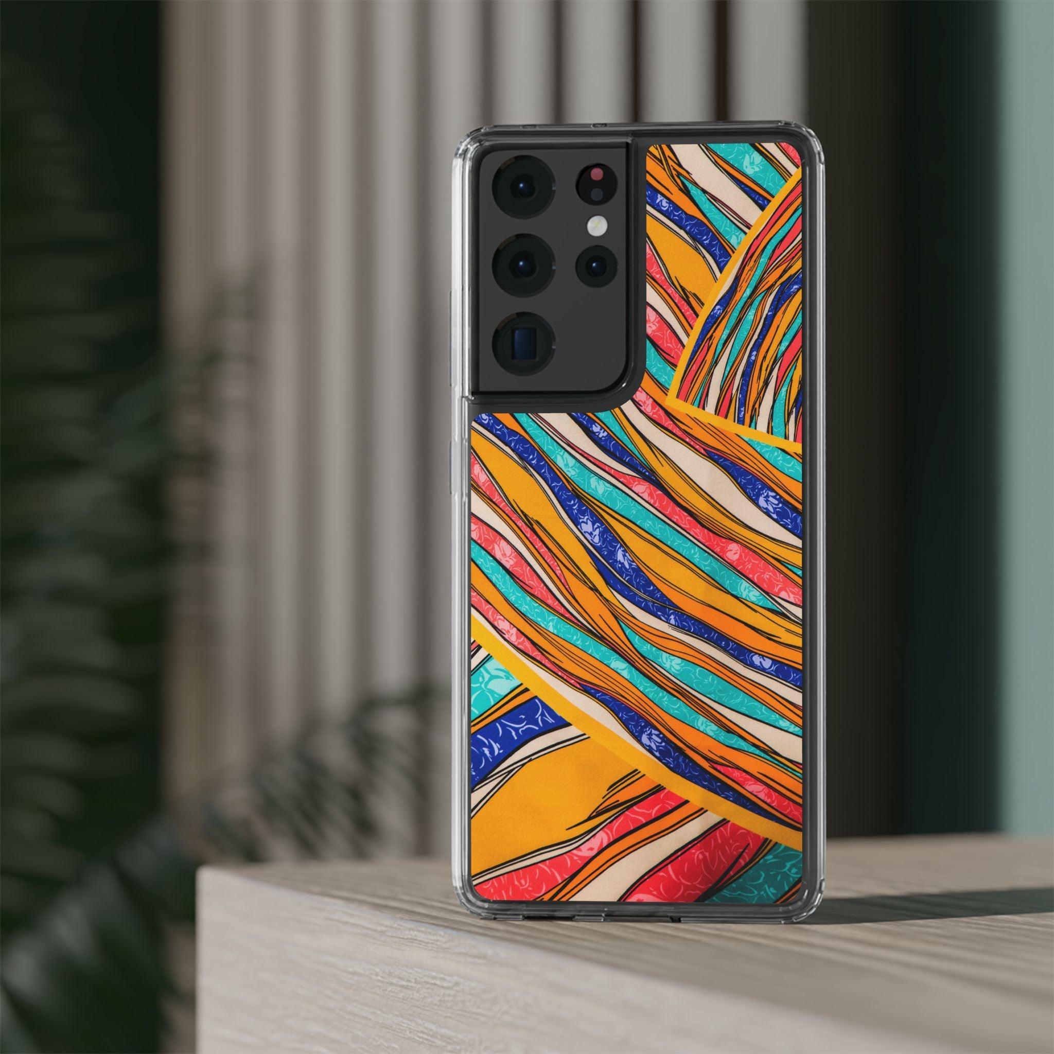 Clear Cases Stripes of  Powerful Colors