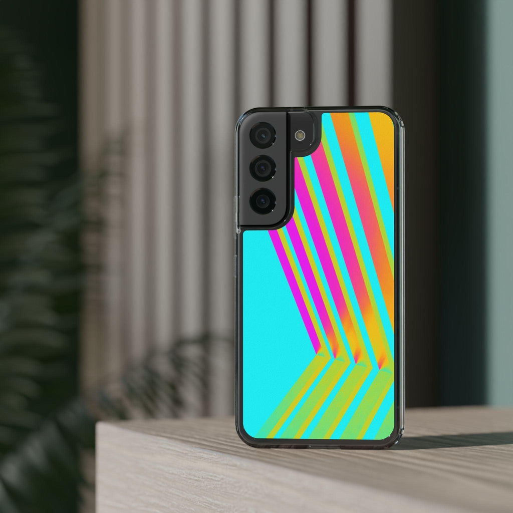 Abstract Pattern With Vibrant Color Clear Cases