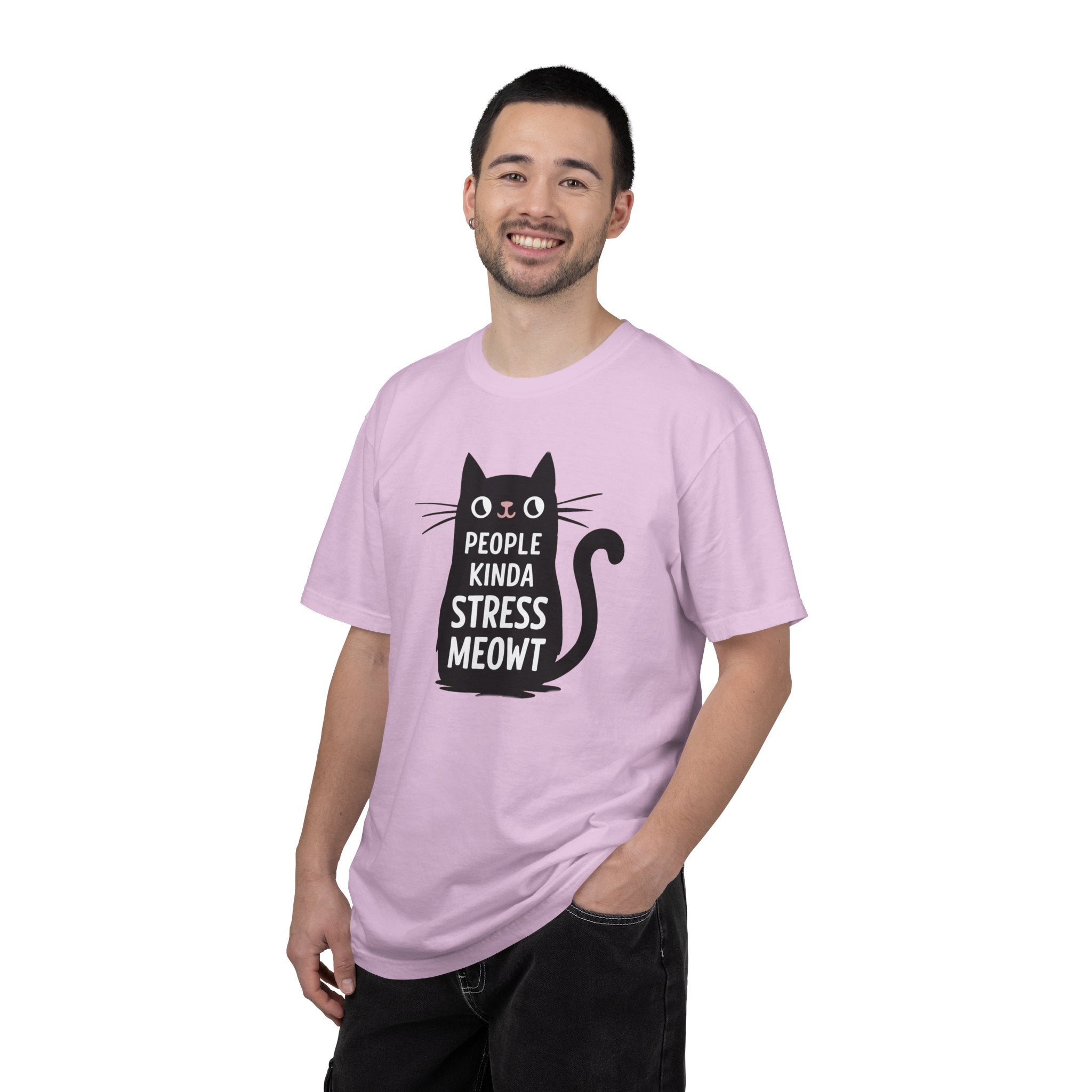 Cat Tee - I Speak 4 Languages Kinda Stress Meowt Cotton - DipaliZ