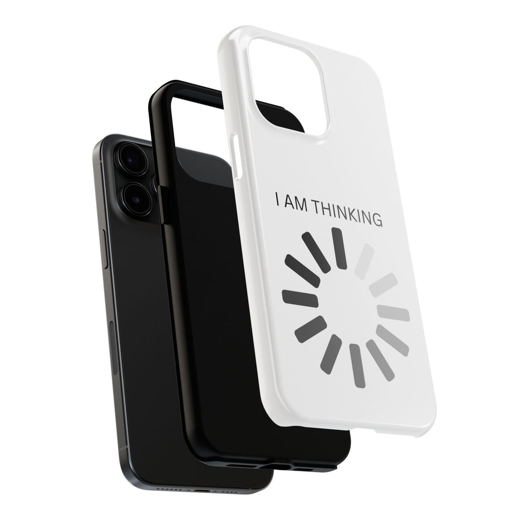 I Am Thinking To Much Text Printed Tough Phone Cases