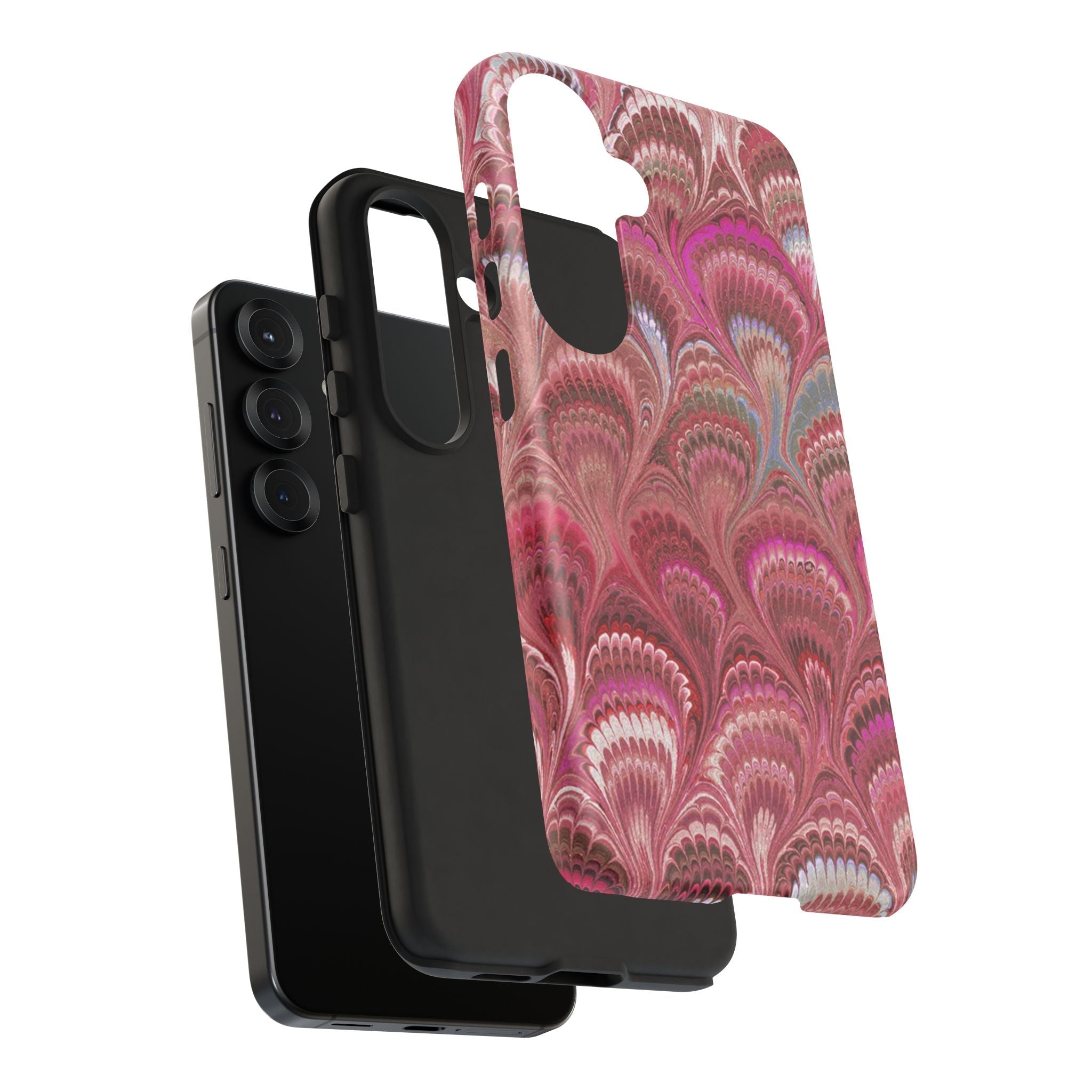 Shades of Pink Marbled Phone Case —  Dual Layer - Tough Protective Phone Cover