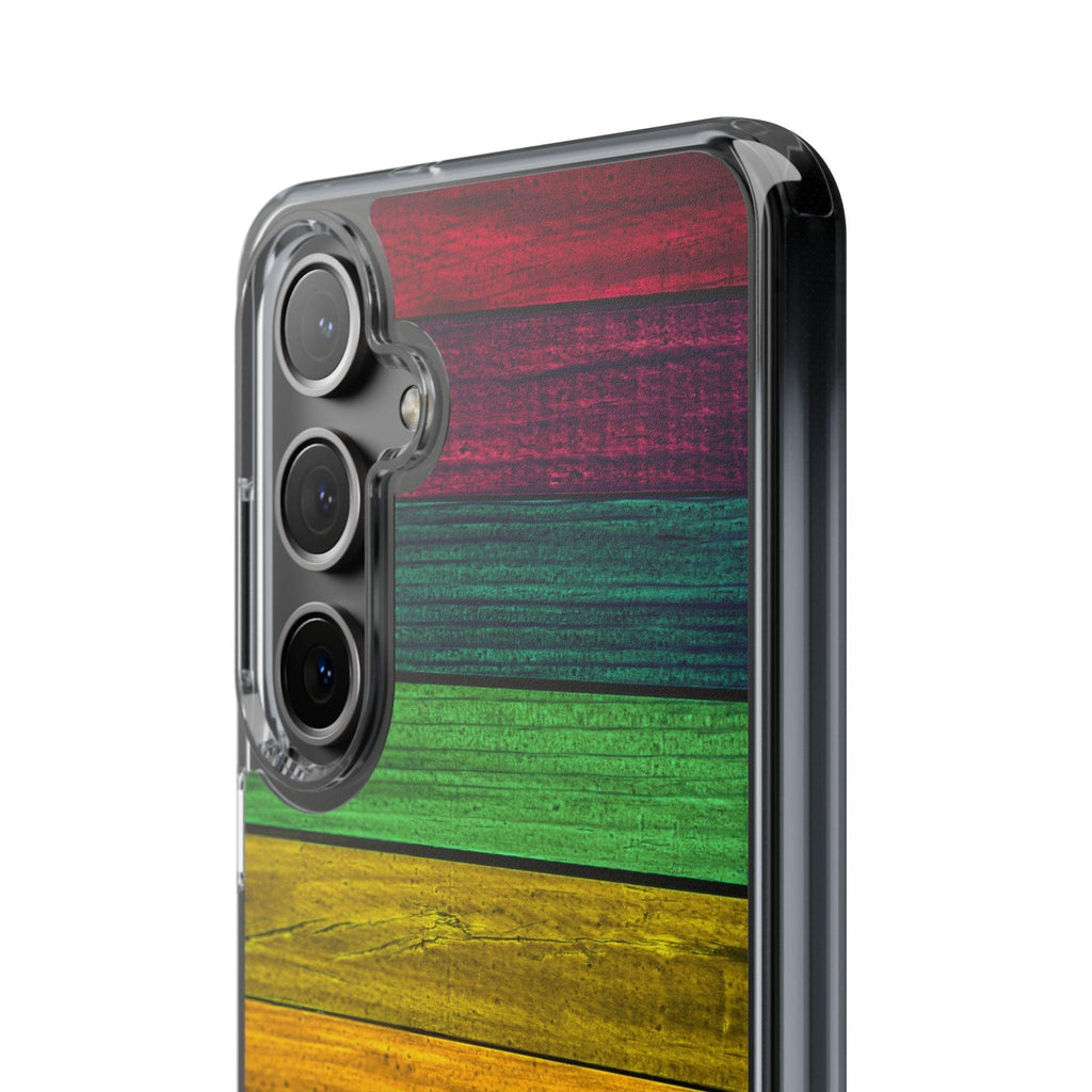 Rainbow On Woods Clear Cases