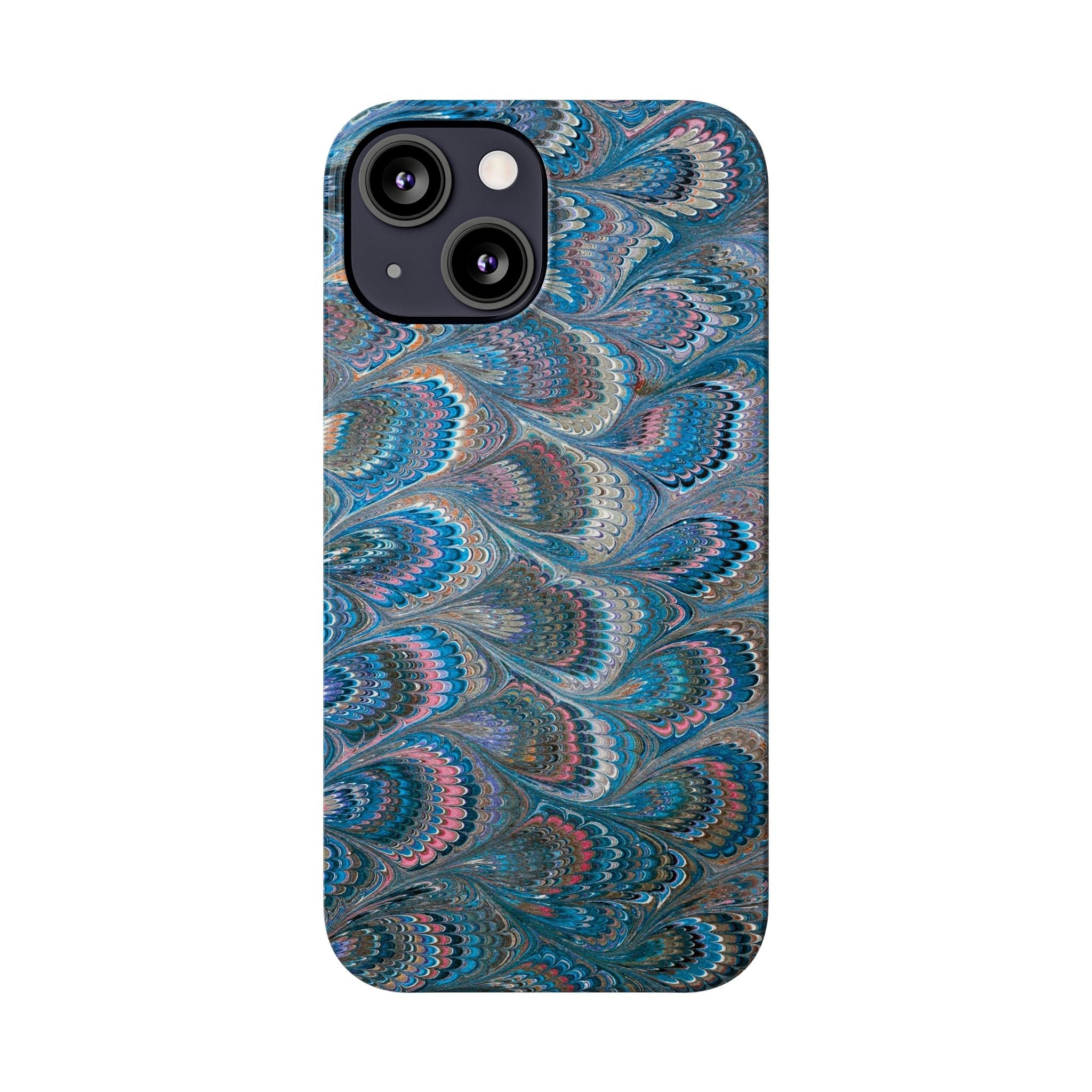 Blue and Pink Feather