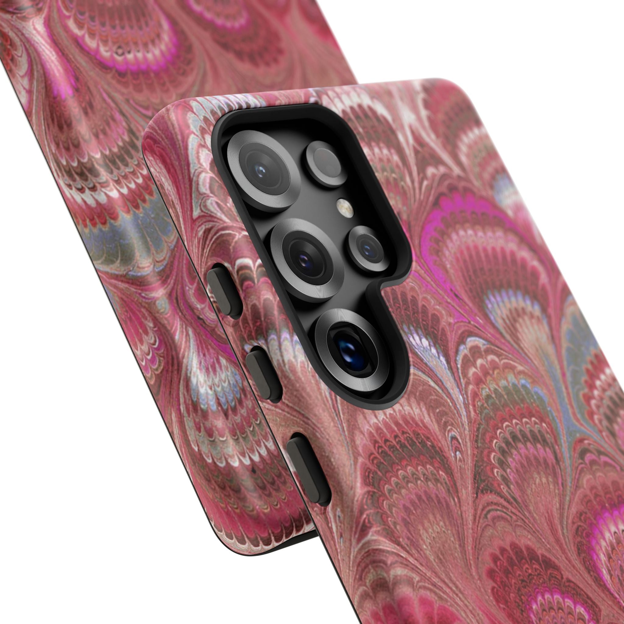 Shades of Pink Marbled Phone Case —  Dual Layer - Tough Protective Phone Cover