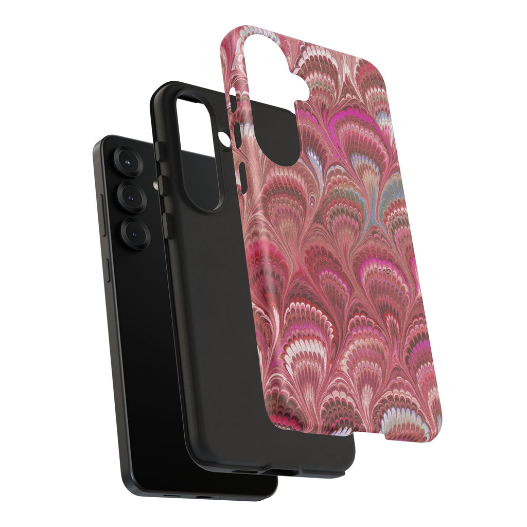 Shades of Pink Marbled Phone Case —  Dual Layer - Tough Protective Phone Cover