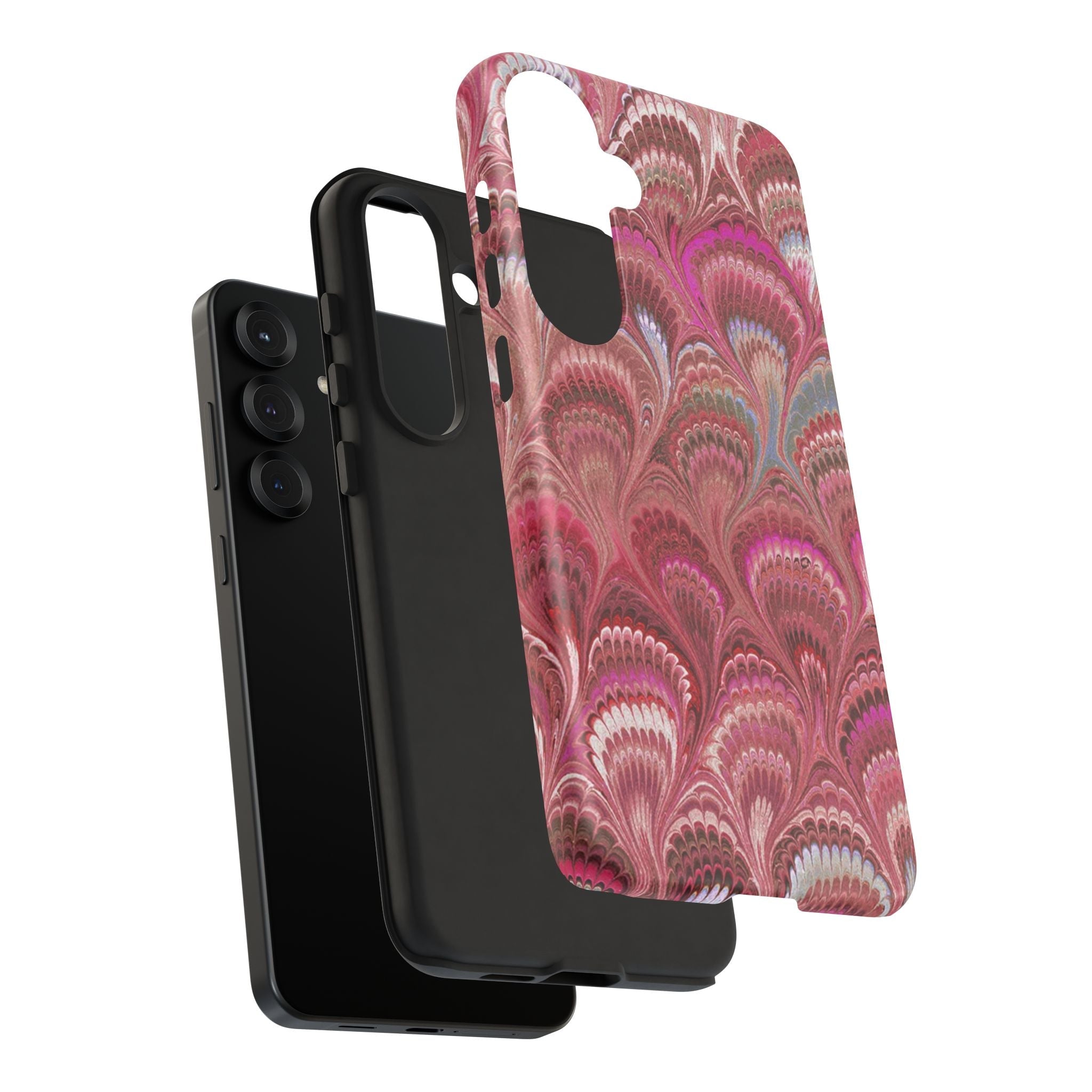Shades of Pink Marbled Phone Case —  Dual Layer - Tough Protective Phone Cover