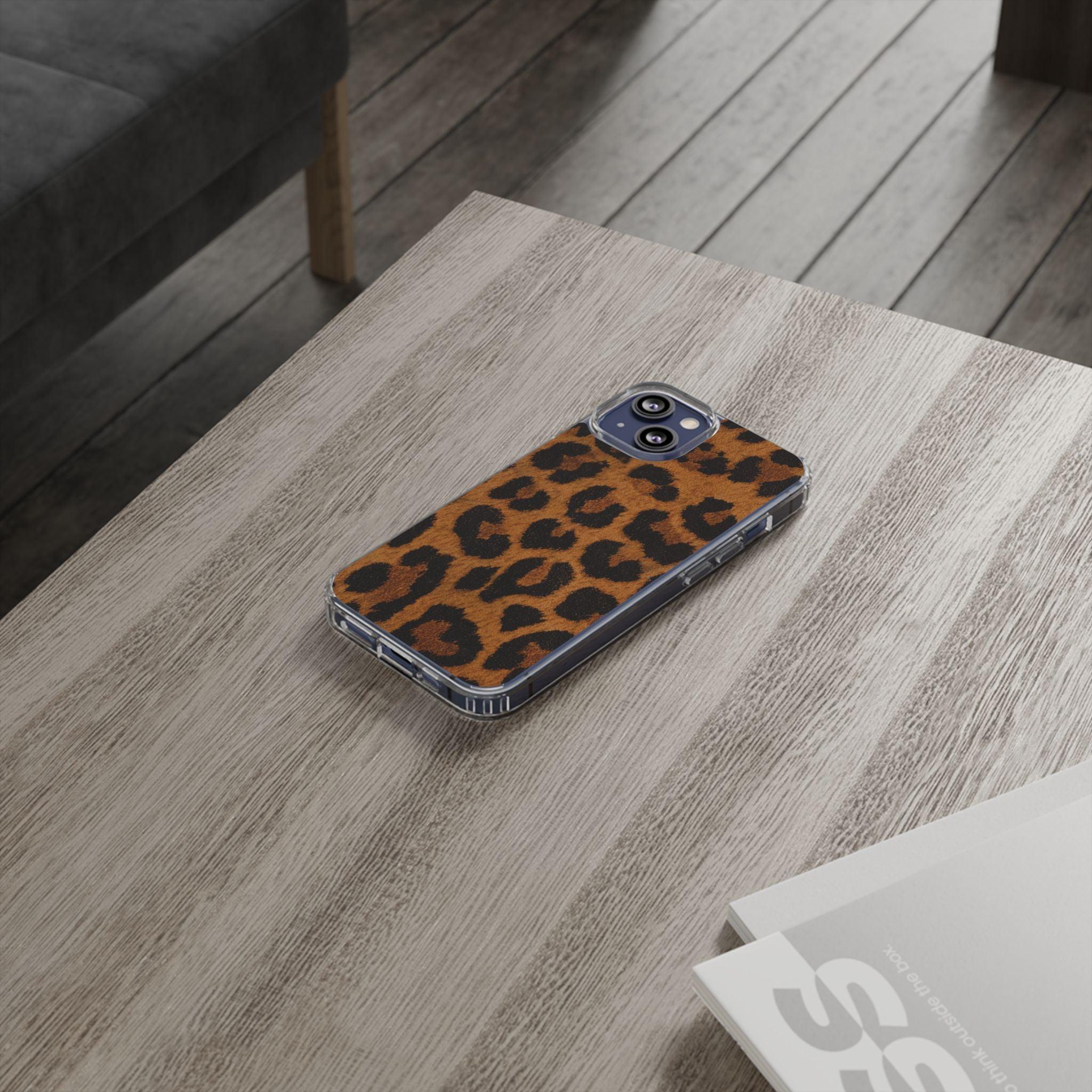 Clear Cases Cheeta Print