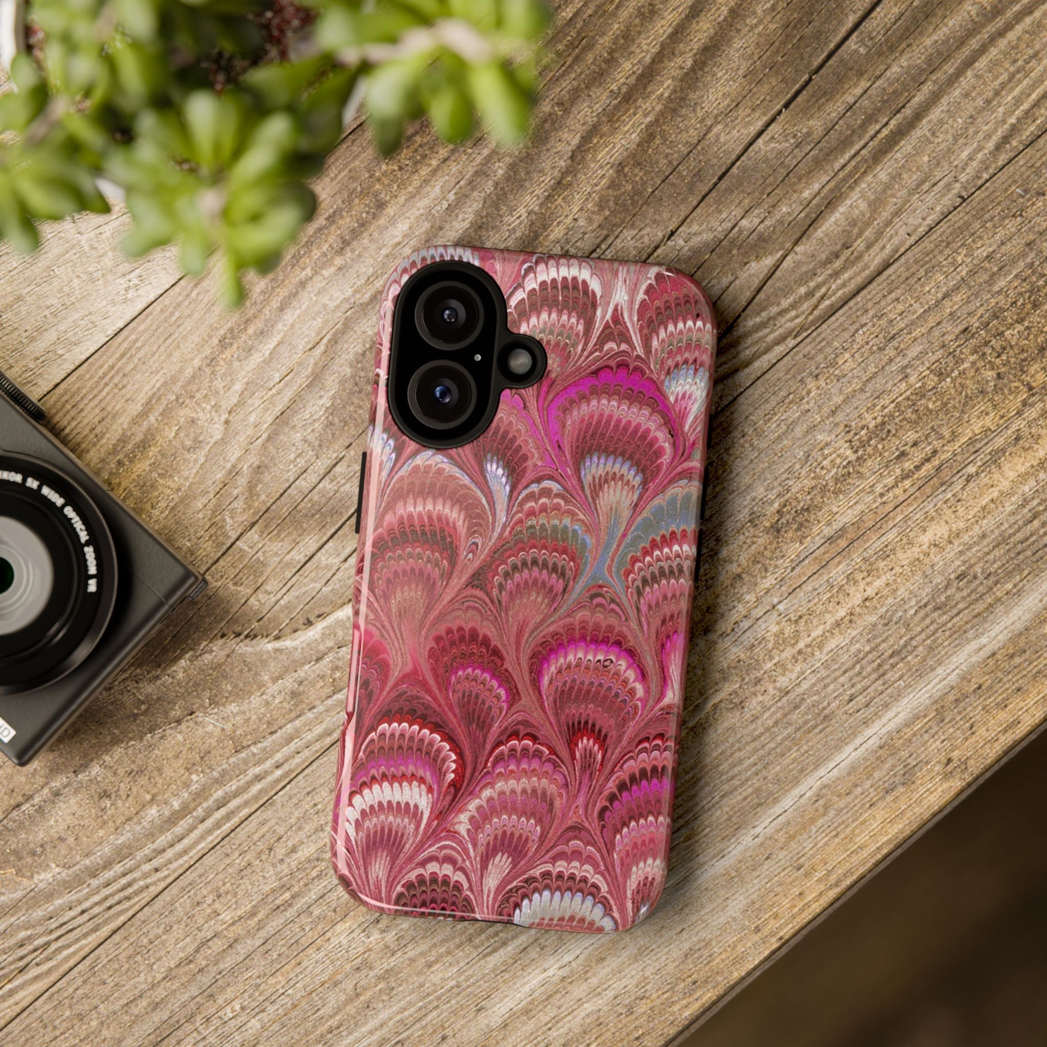 Shades of Pink Marbled Phone Case —  Dual Layer - Tough Protective Phone Cover