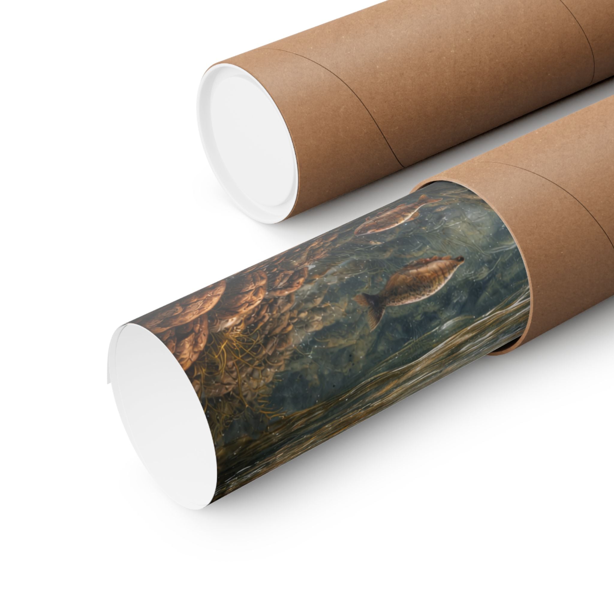 Scenic Trout Stream Matte Poster — Mountain River Landscape Wall Art