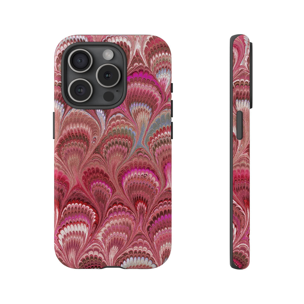 Shades of Pink Marbled Phone Case —  Dual Layer - Tough Protective Phone Cover